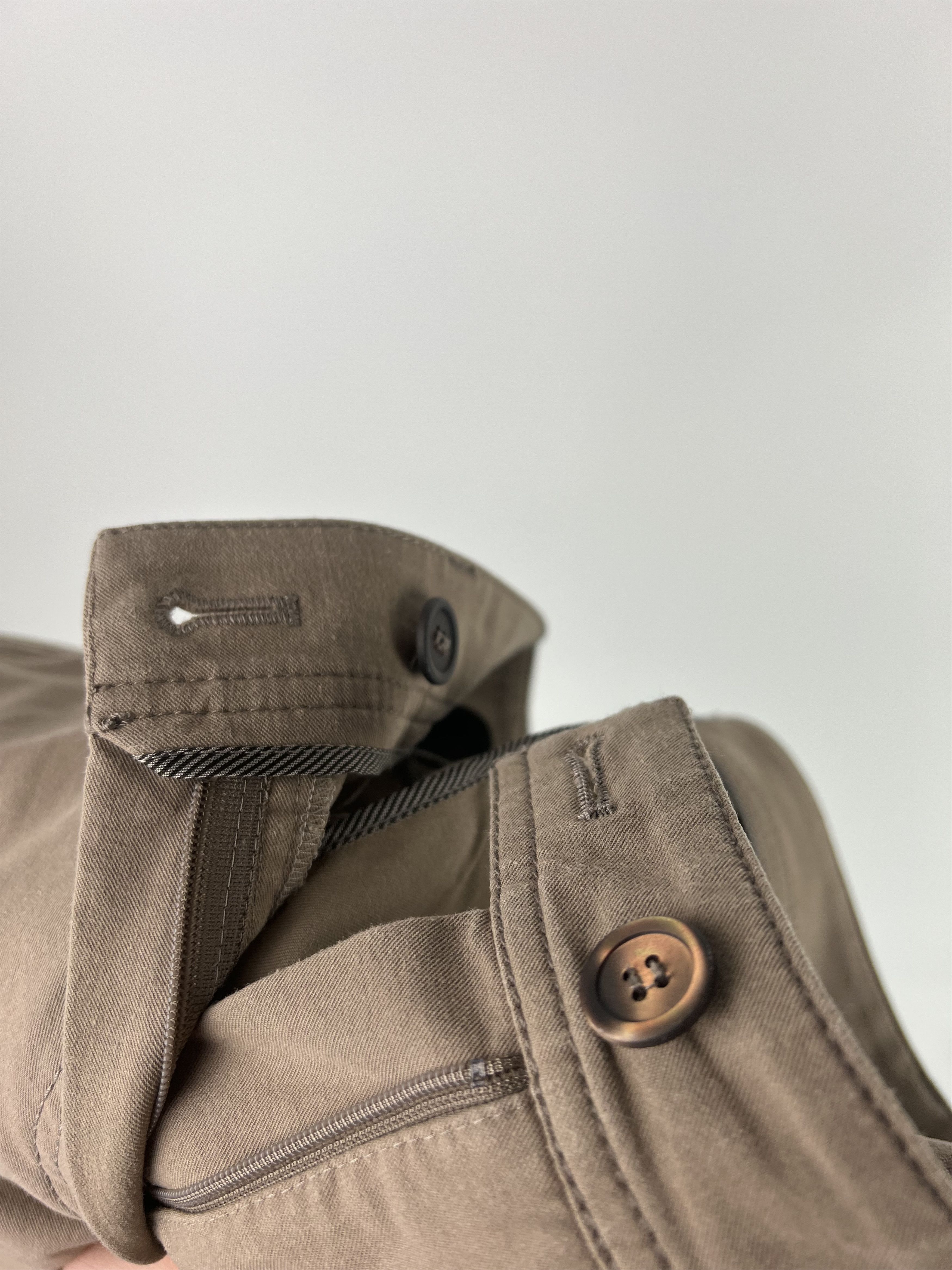 Brunello Cucinelli Brunello Cucinelli Beige Cropped Cotton Pants Size IT40 Size 27" / US 4 / IT 40 - 5 Thumbnail