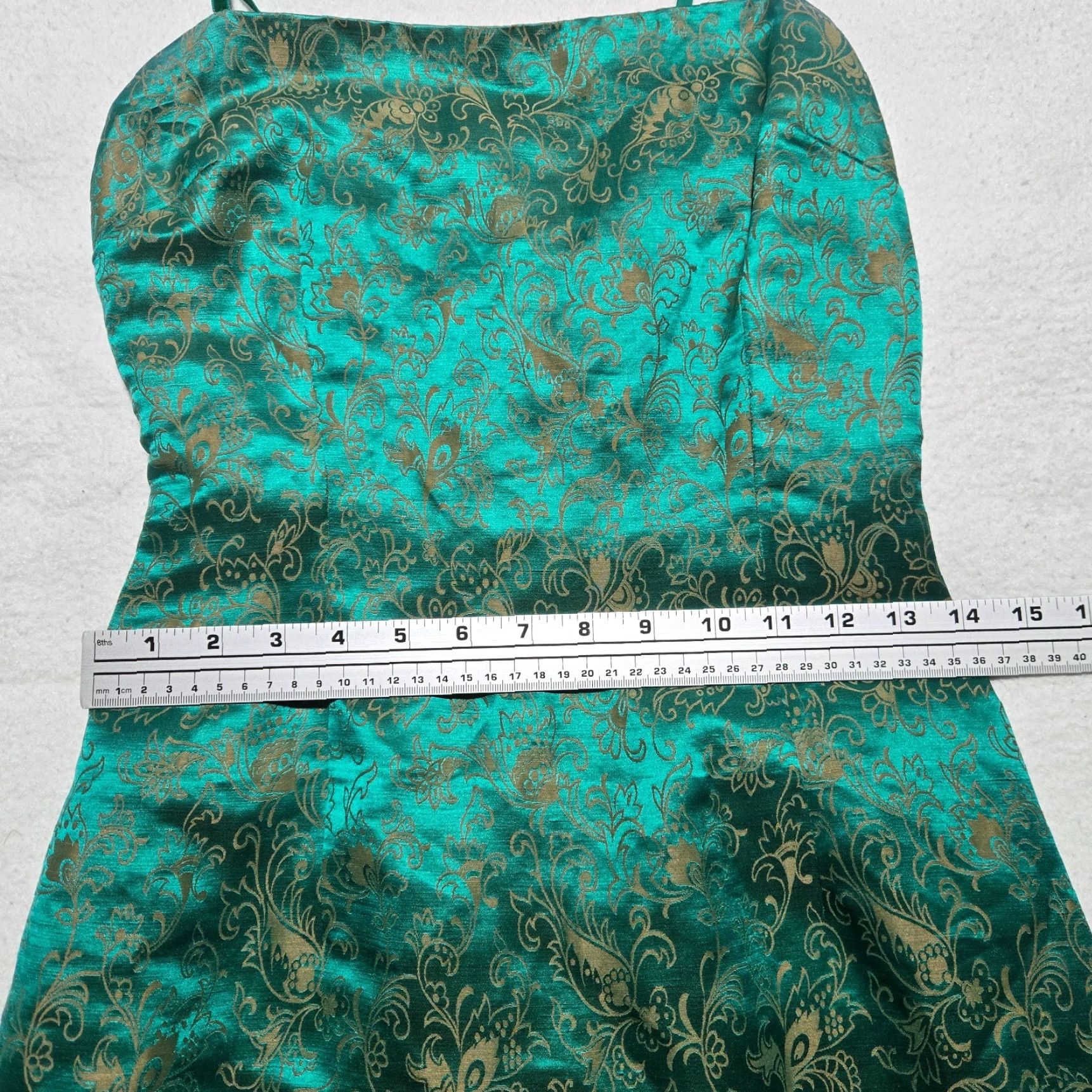 Donna Morgan Donna Morgan Green Fit & Flare Bubble Skirt Cocktail Dress Size 4 Womens Size 27" / US 4 / IT 40 - 5 Thumbnail