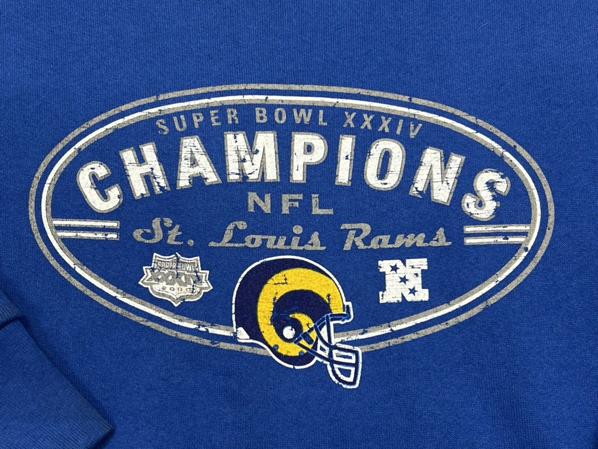NFL St Louis Rams Super Bowl XXXIV Champions Crewneck Sweatshirt Size US S / EU 44-46 / 1 - 2 Thumbnail