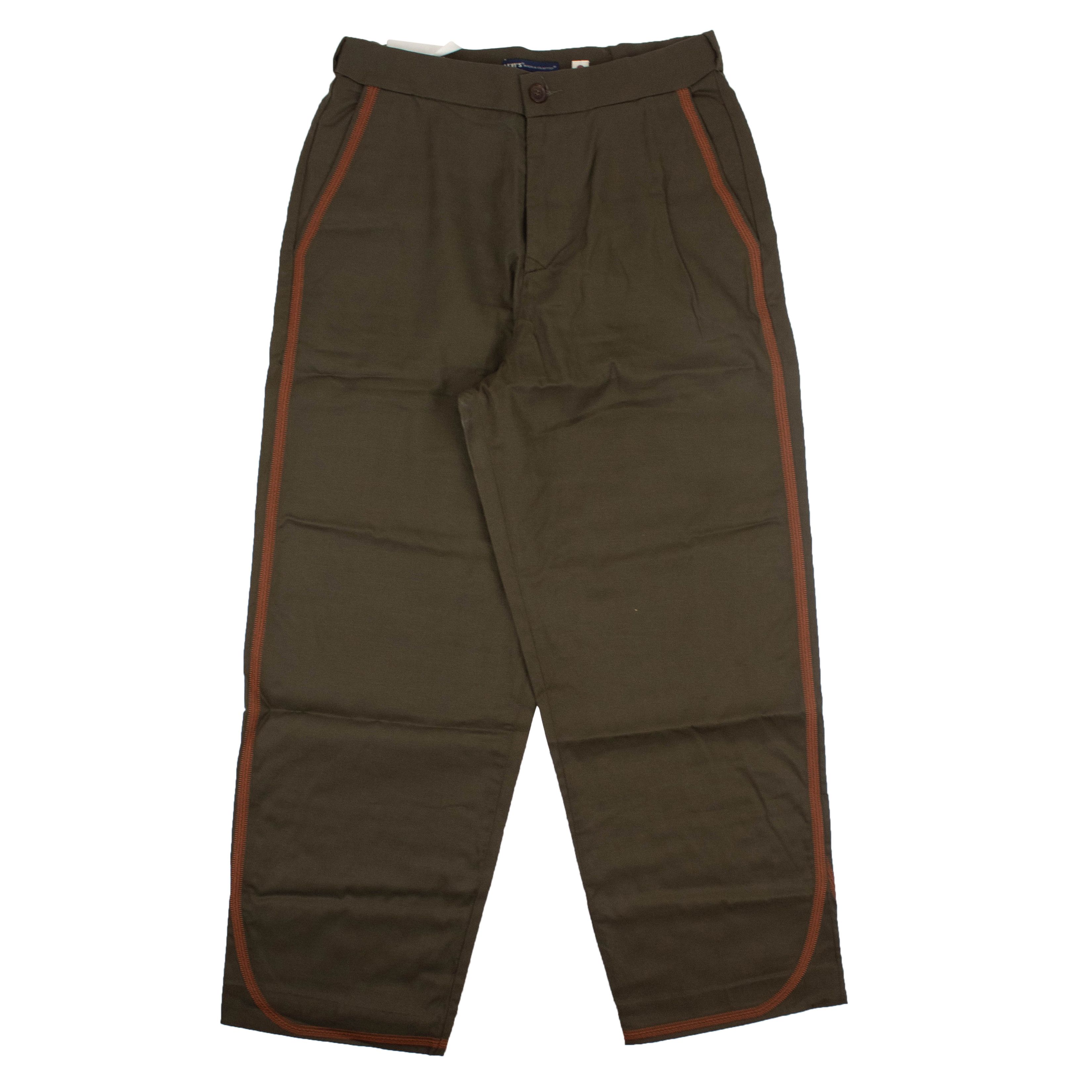 image of Levis Made Crafted Olive Green Orange Fern Pants Size 30/40, Men's