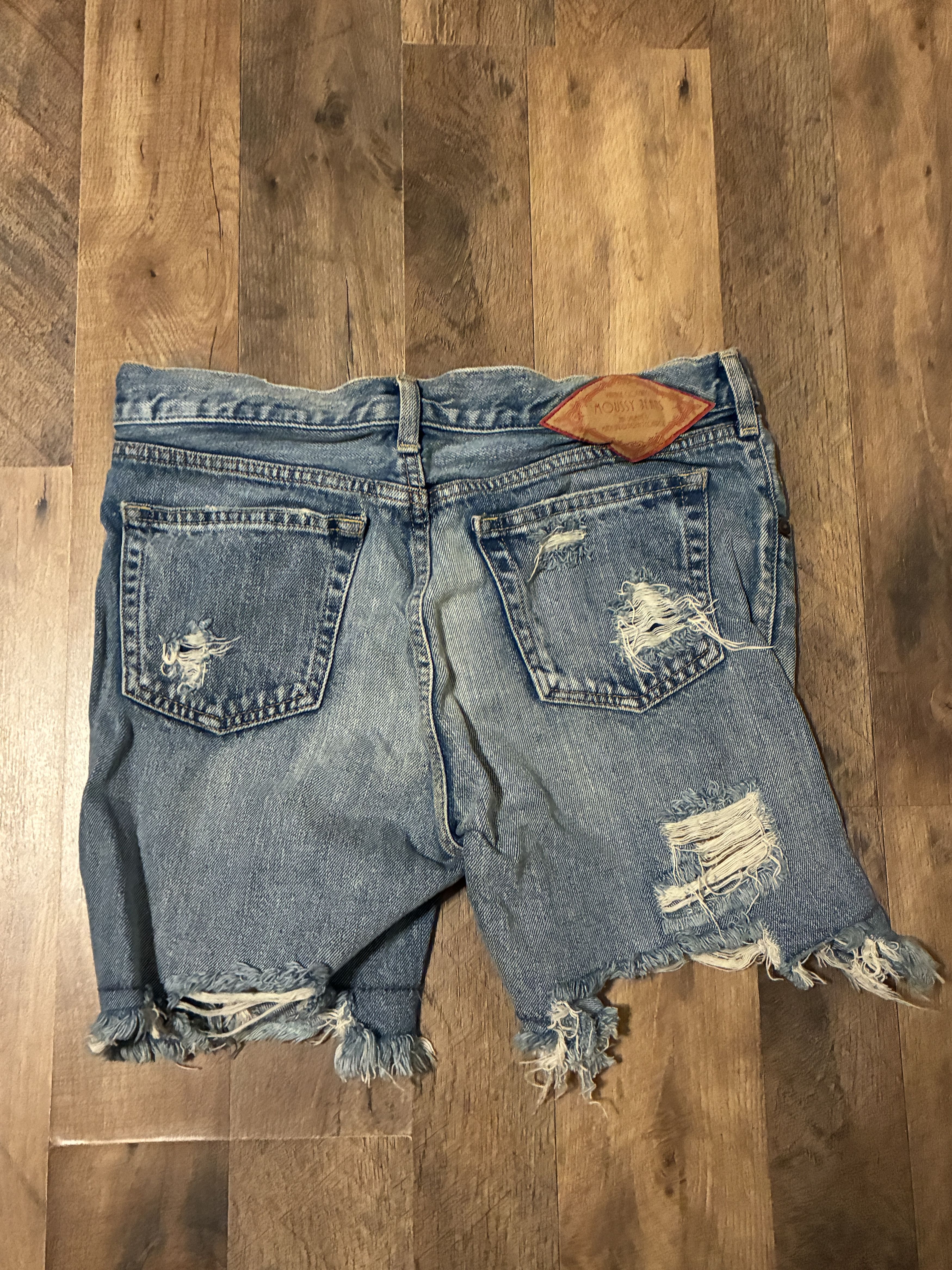 MOUSSY Moussy Vintage Denim Shorts 2 Distressed Frayed Jean Y2K Size 26" / US 2 / IT 38 - 4 Thumbnail