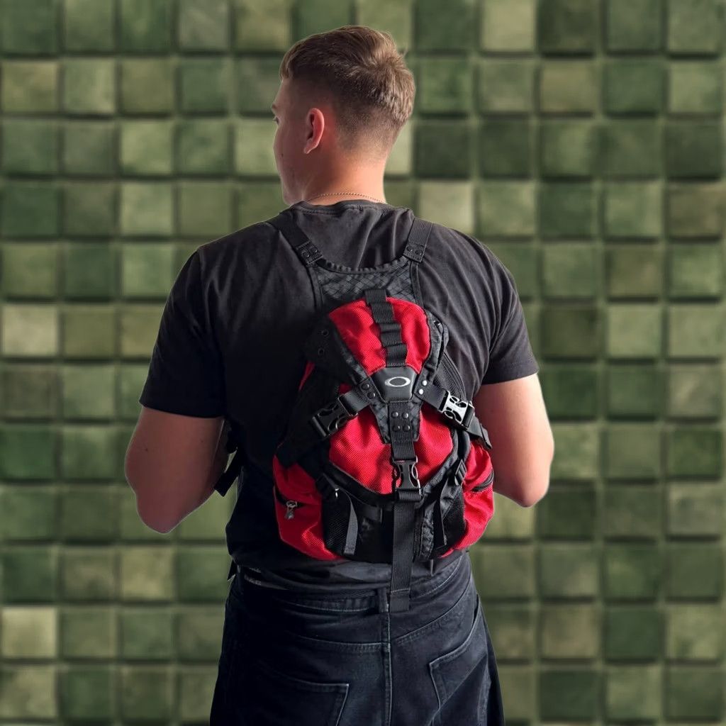 Oakley × Vintage Oakley Mini Icon Backpack 1.0 Black - Y2K Bag