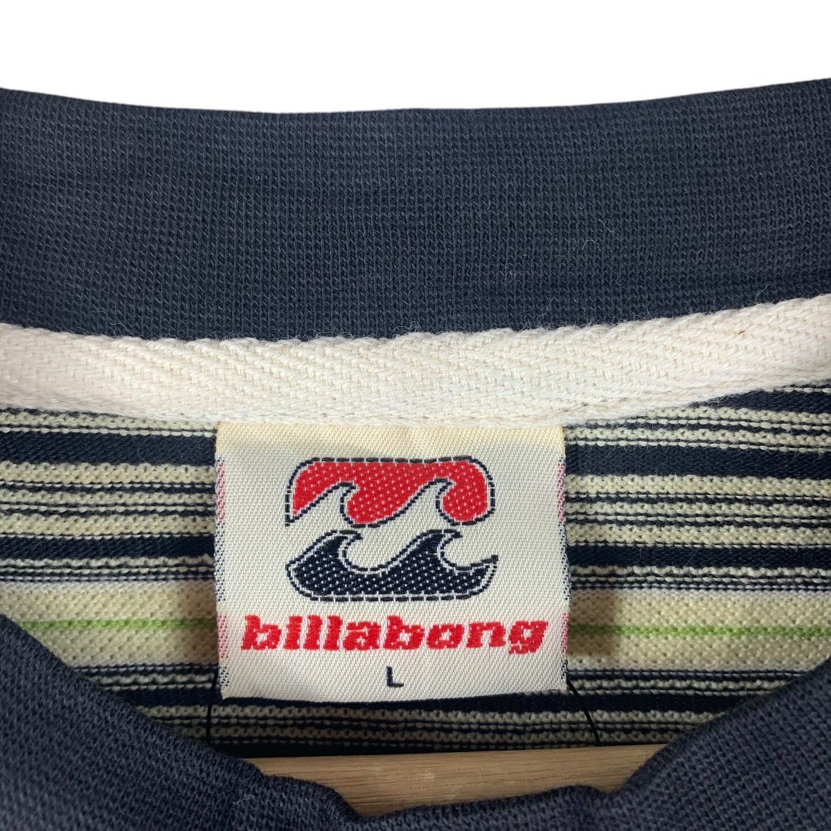 Billabong × Vintage Vintage BILLABONG stripe small logo Surfing tee Size US L / EU 52-54 / 3 - 3 Thumbnail