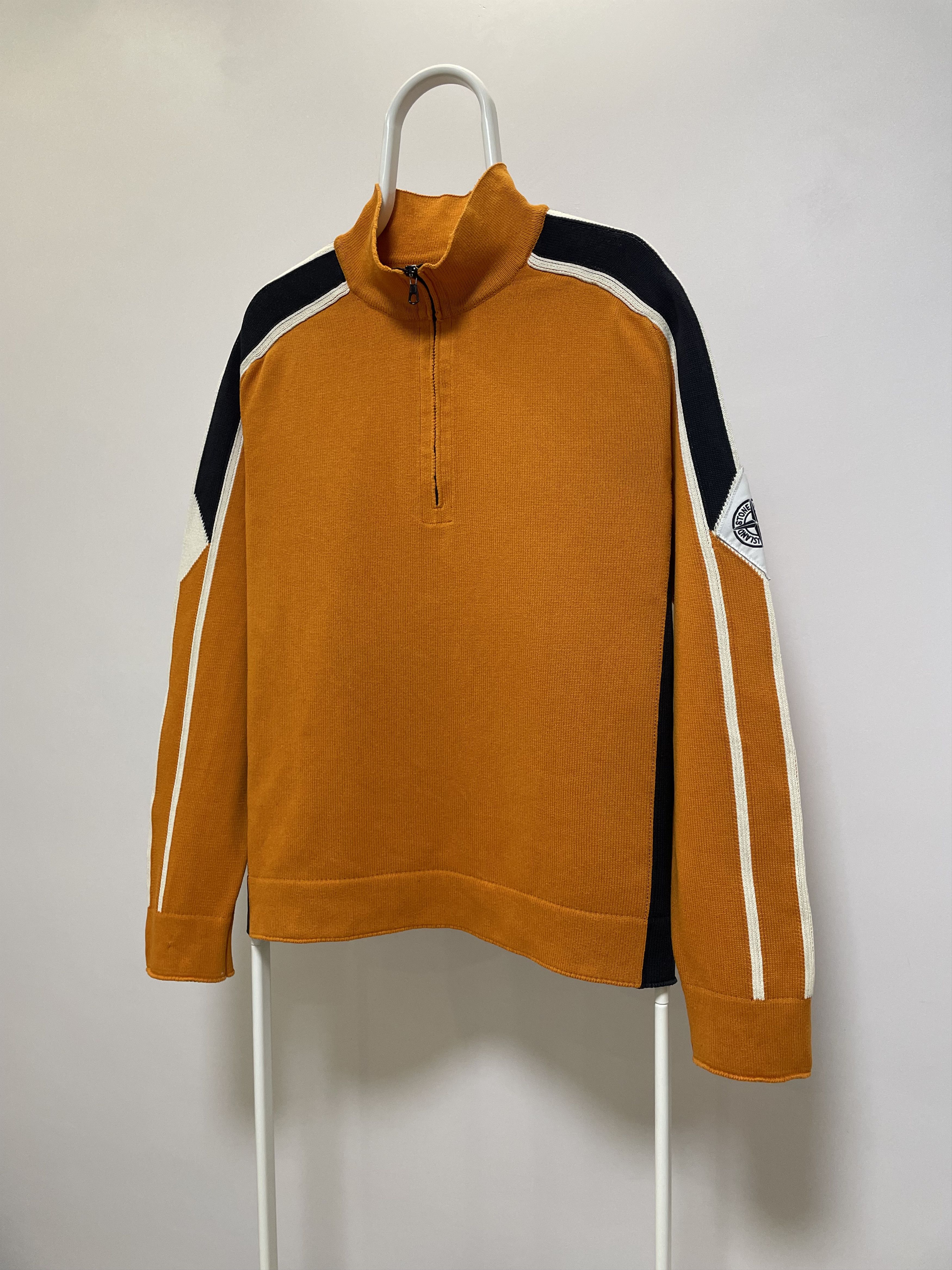 Stone Island STONE ISLAND Vintage Sweater Knit Half Zip Pullover 90s RARE Size US L / EU 52-54 / 3 - 4 Thumbnail