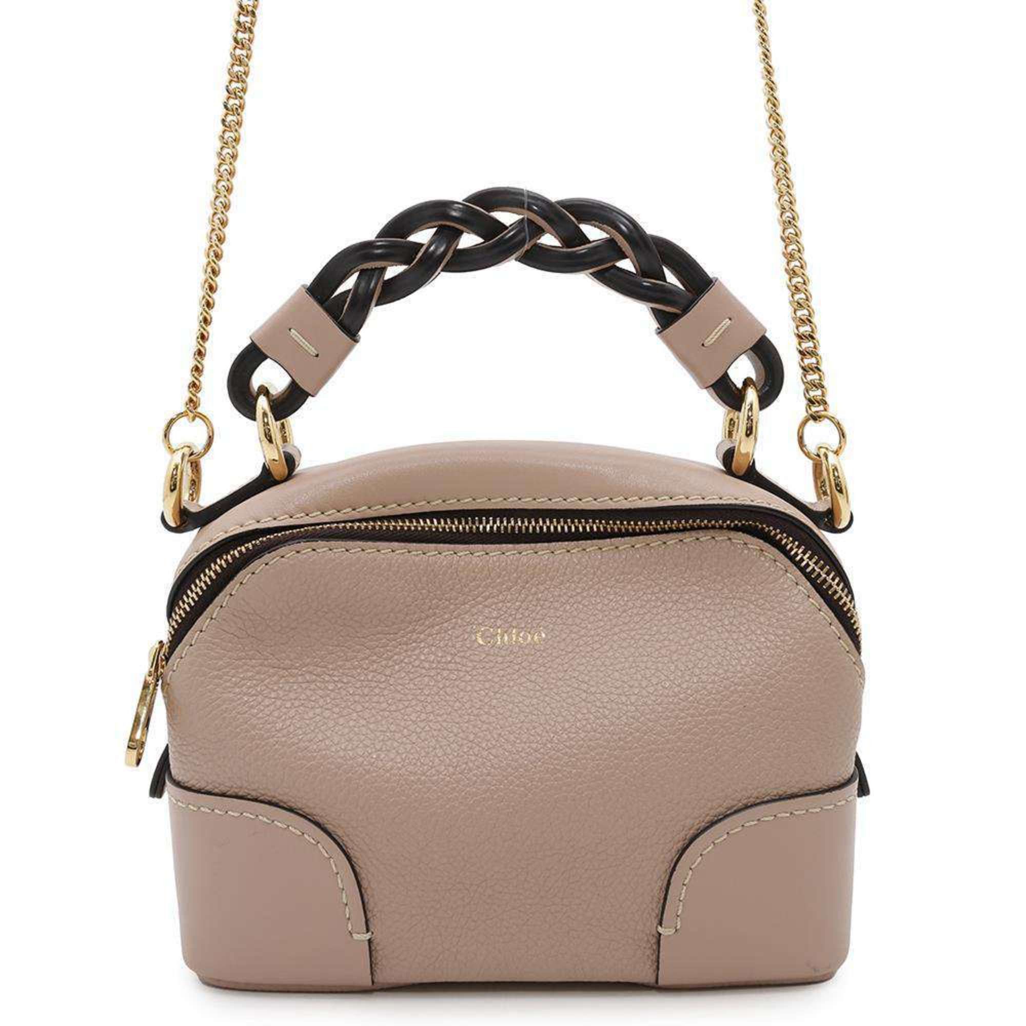 Chloé Chloe Handbag Mini Dahlia Leather 2Way Shoulder Bag in Pink, Women's