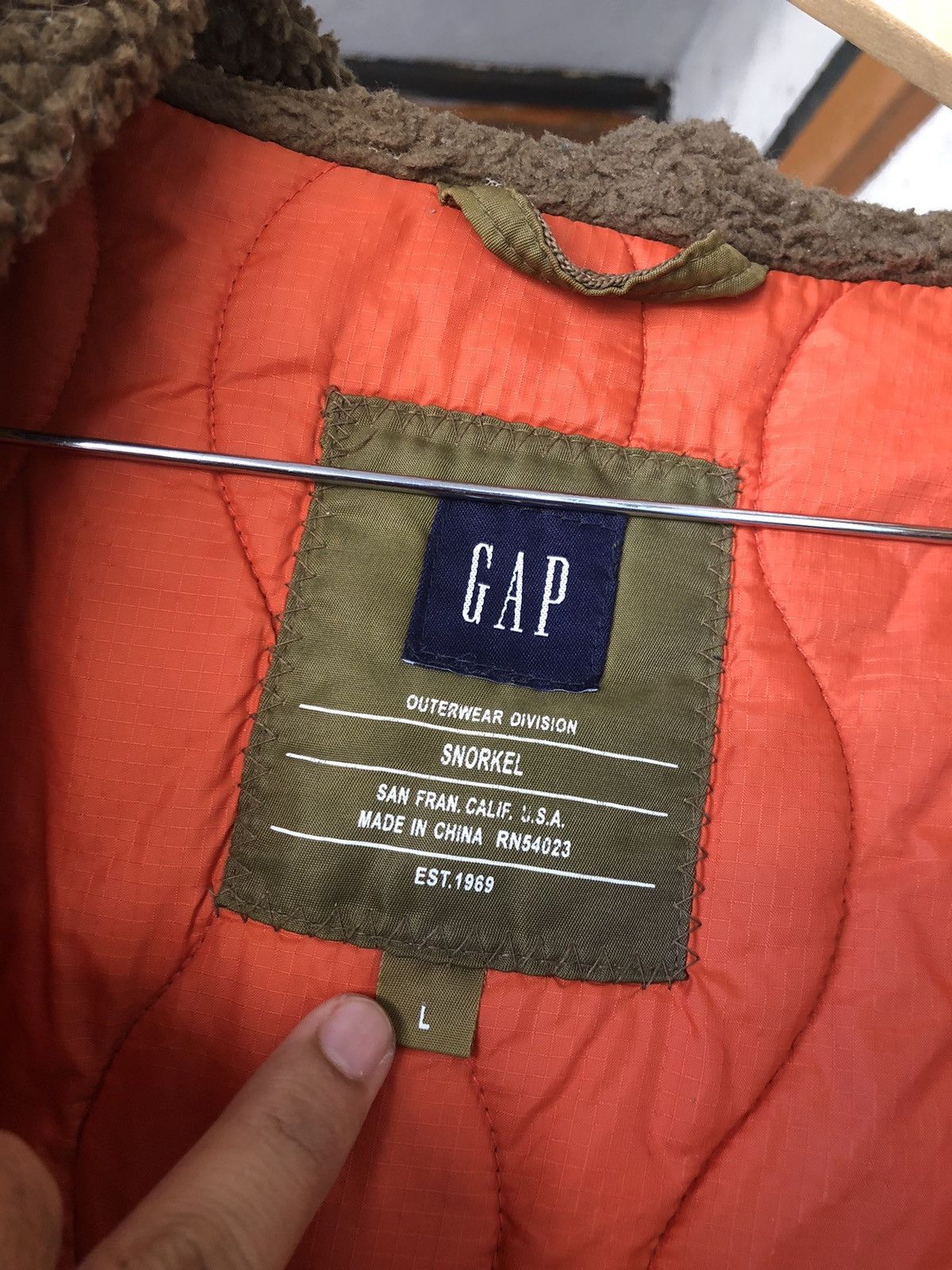 Gap Vintage Gap Snorkel Military Distressed Parka Jacket Size US L / EU 52-54 / 3 - 15 Thumbnail