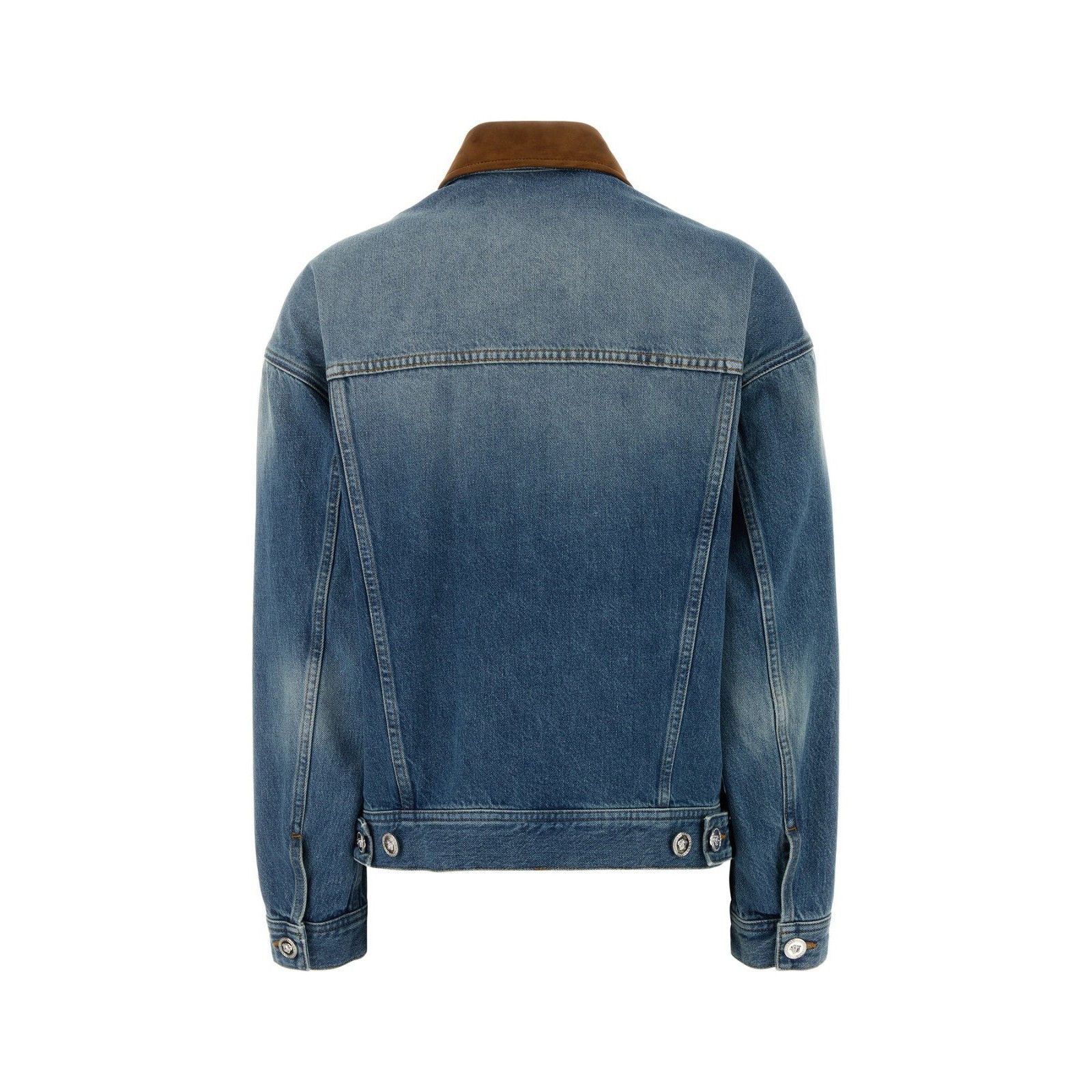 Versace Versace Blue Denim Jacket New & Authentic (Women's size:IT 3 Size XS / US 0-2 / IT 36-38 - 2 Thumbnail