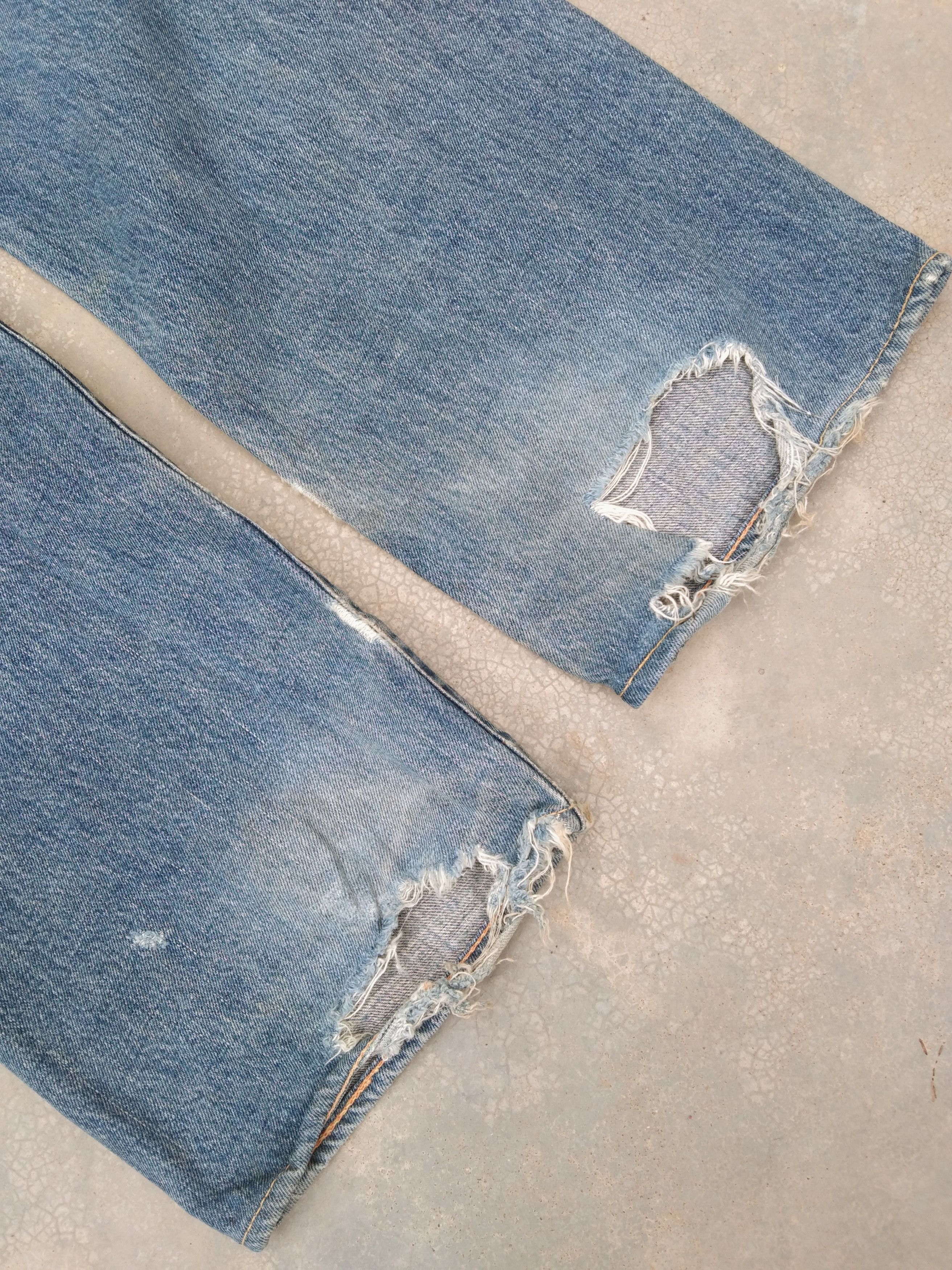 Japanese Brand × Jean × Vintage 90s Vintage Distressed Edwin Selvedge Redline Jeans 30x32 Size US 30 / EU 46 - 3 Thumbnail