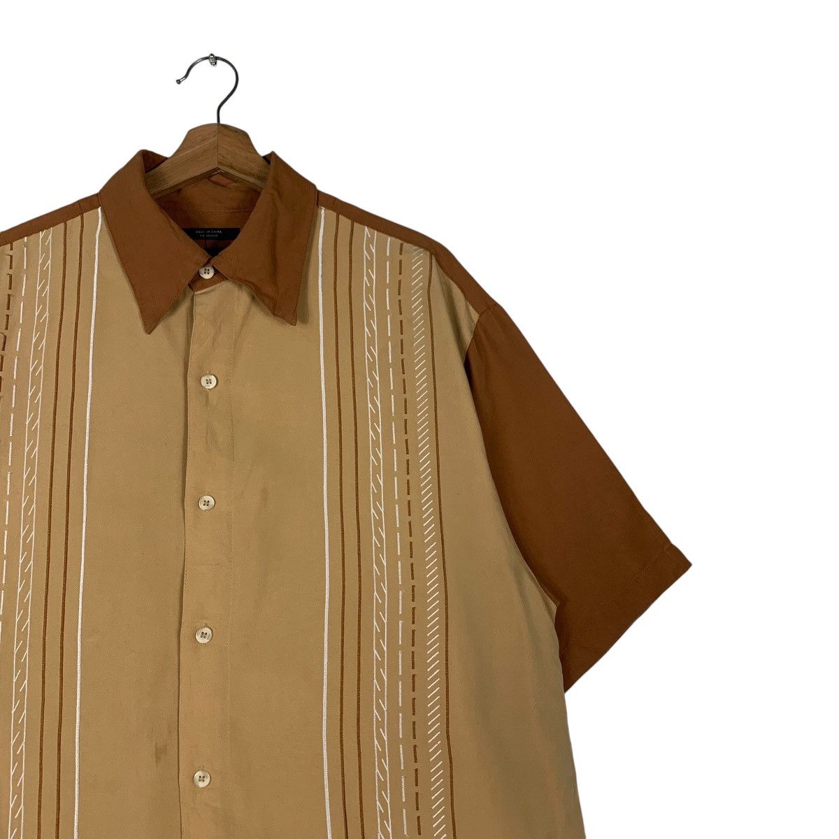 Vintage METAFUORI Hybrid Short Sleeve Button Shirt #1423-C64 Size US L / EU 52-54 / 3 - 5 Thumbnail
