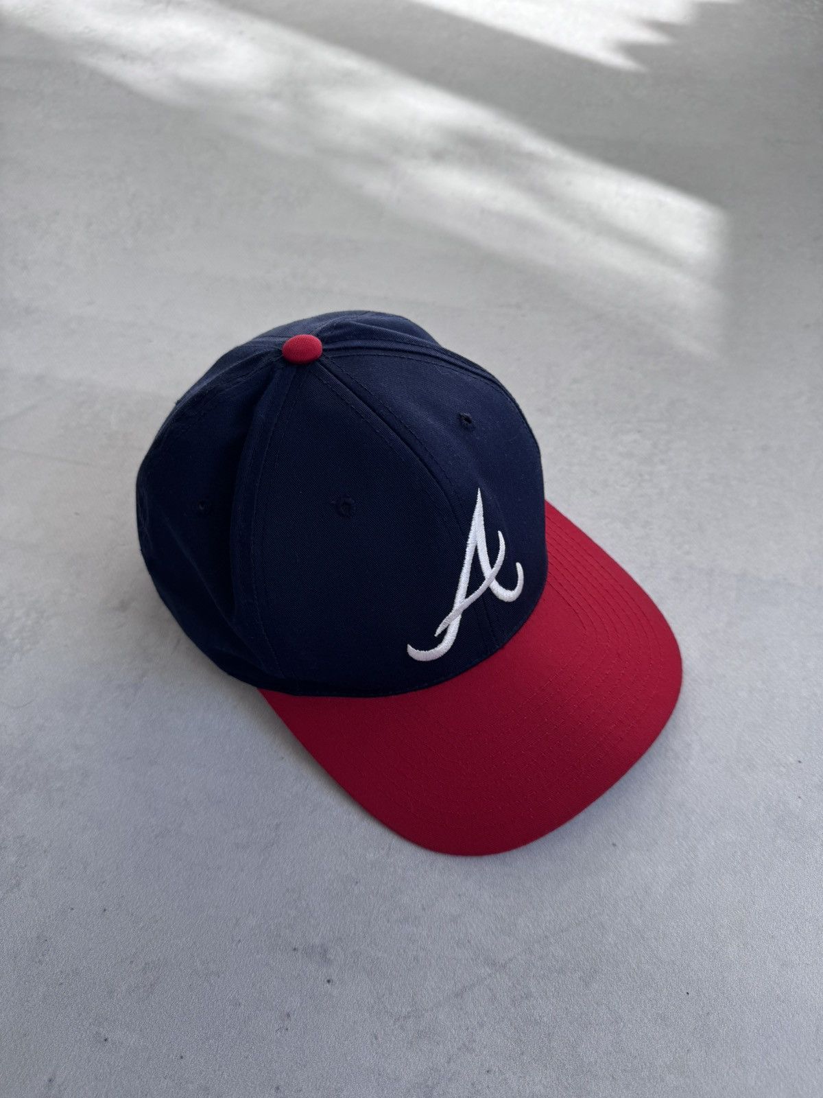 Vintage Atlanta Braves Hat Snapback Blue Annco Baseball 90s’