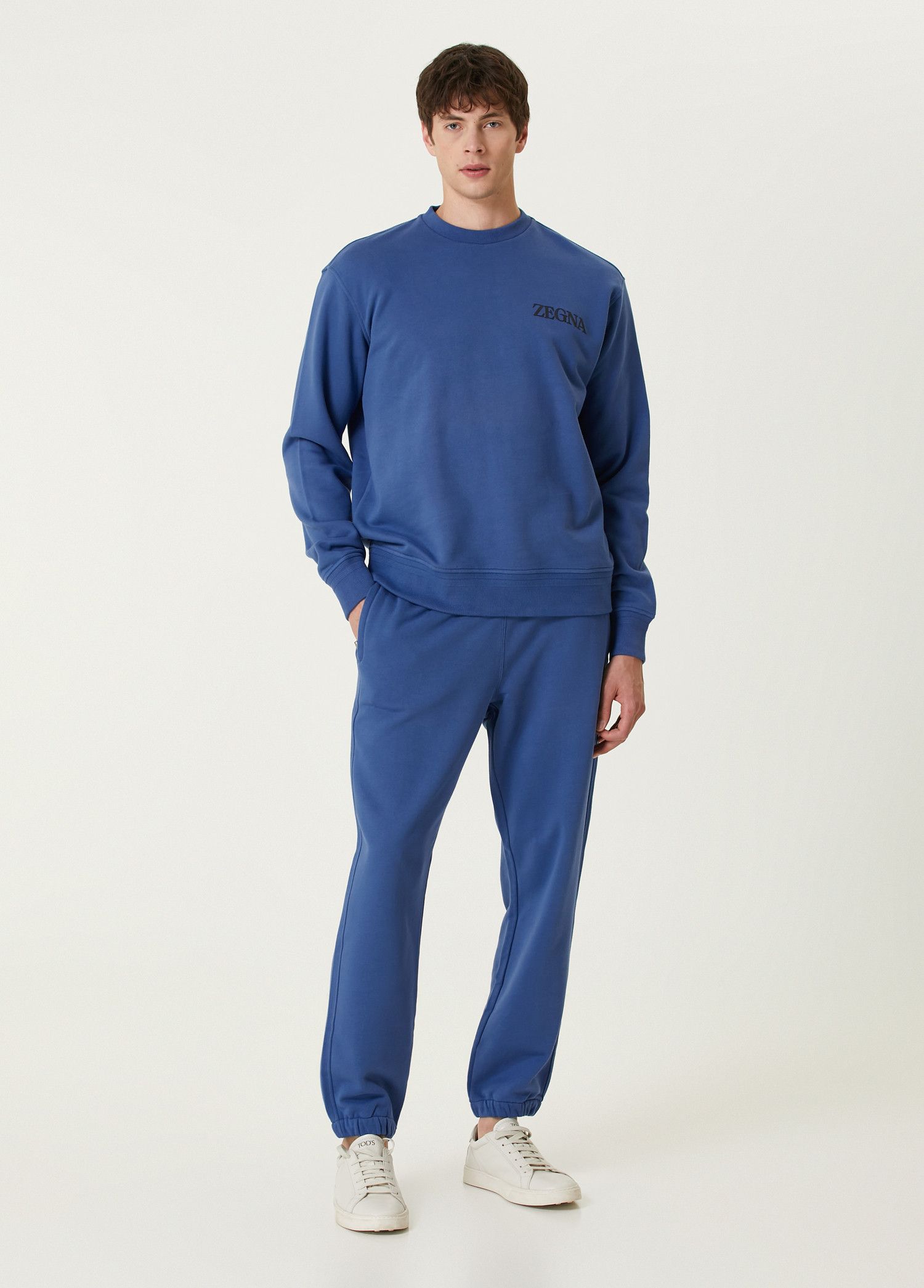 Ermenegildo Zegna ZEGNA blue regular fit sweatshirt Small Medium / 48 Size US M / EU 48-50 / 2 - 3 Thumbnail