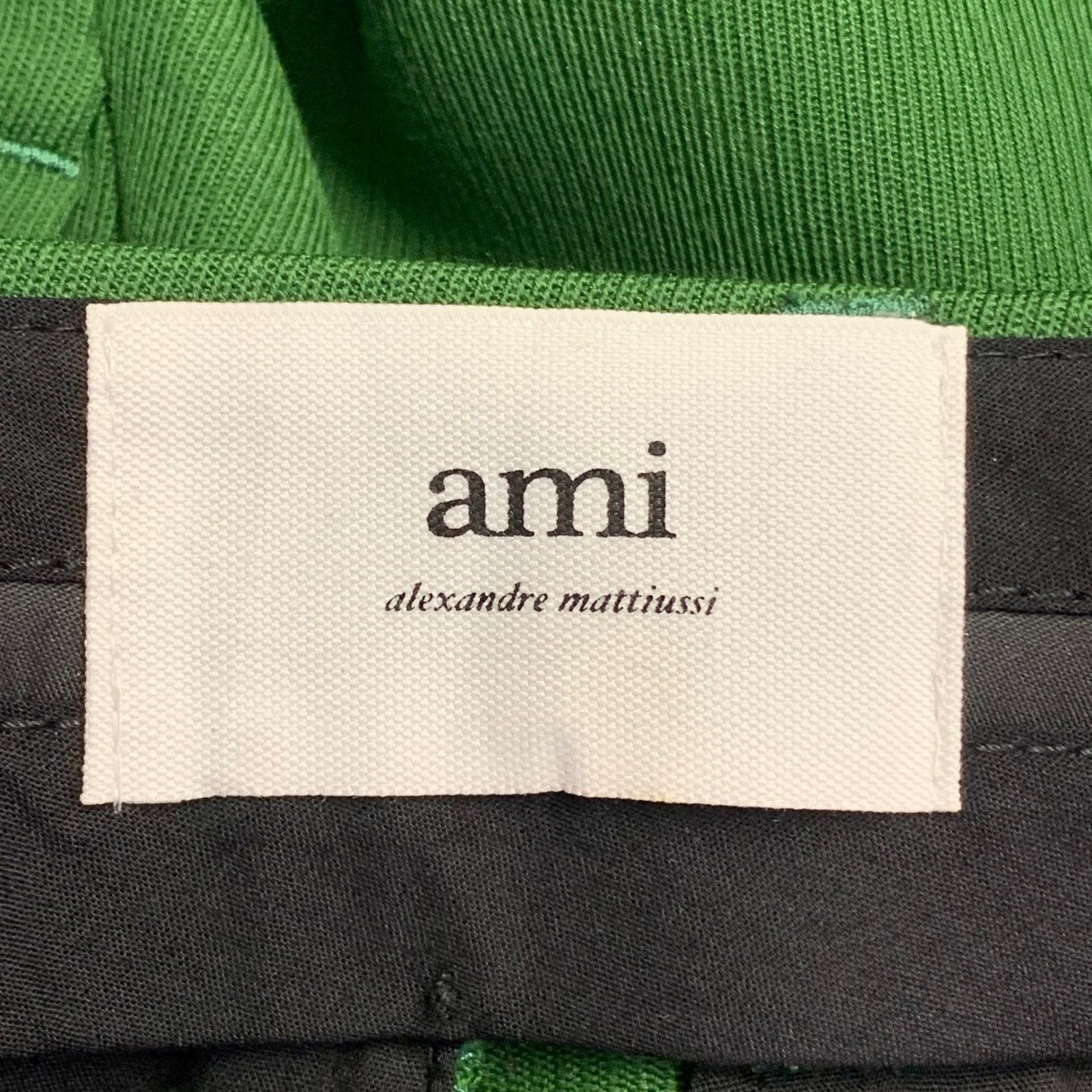 AMI AMI by ALEXANDRE MATTIUSSI Green Wool Zip Fly Dress Pants Size US 28 / EU 44 - 3 Thumbnail