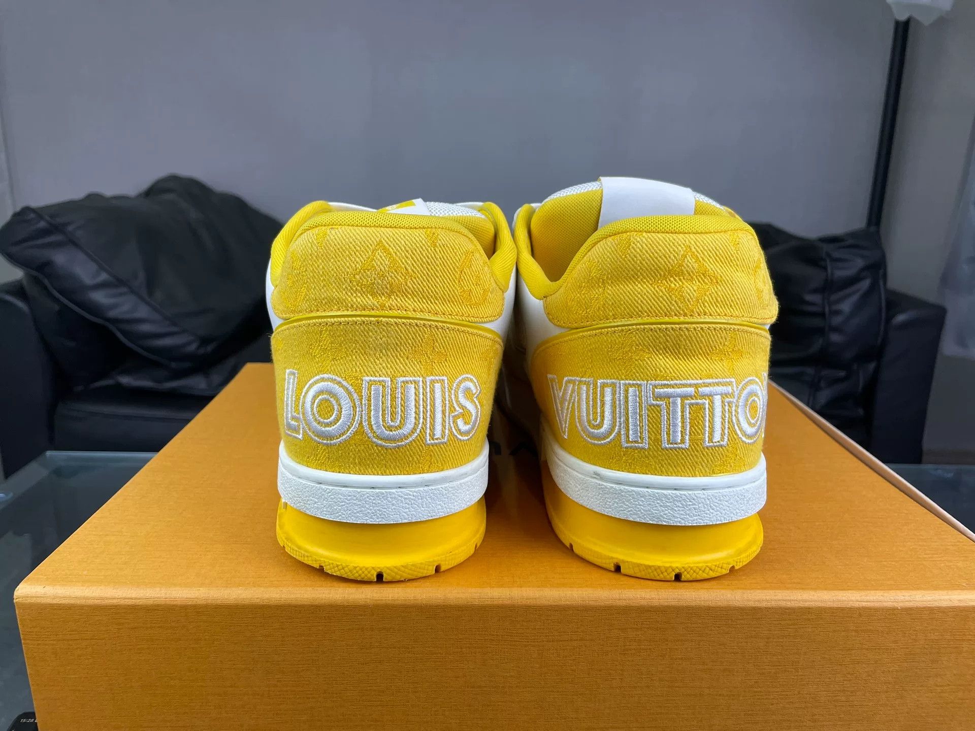 Louis Vuitton Louis Vuitton Training Yellow Lowtop Sneakers 10 Men Size US 10 / EU 43 - 1 Thumbnail