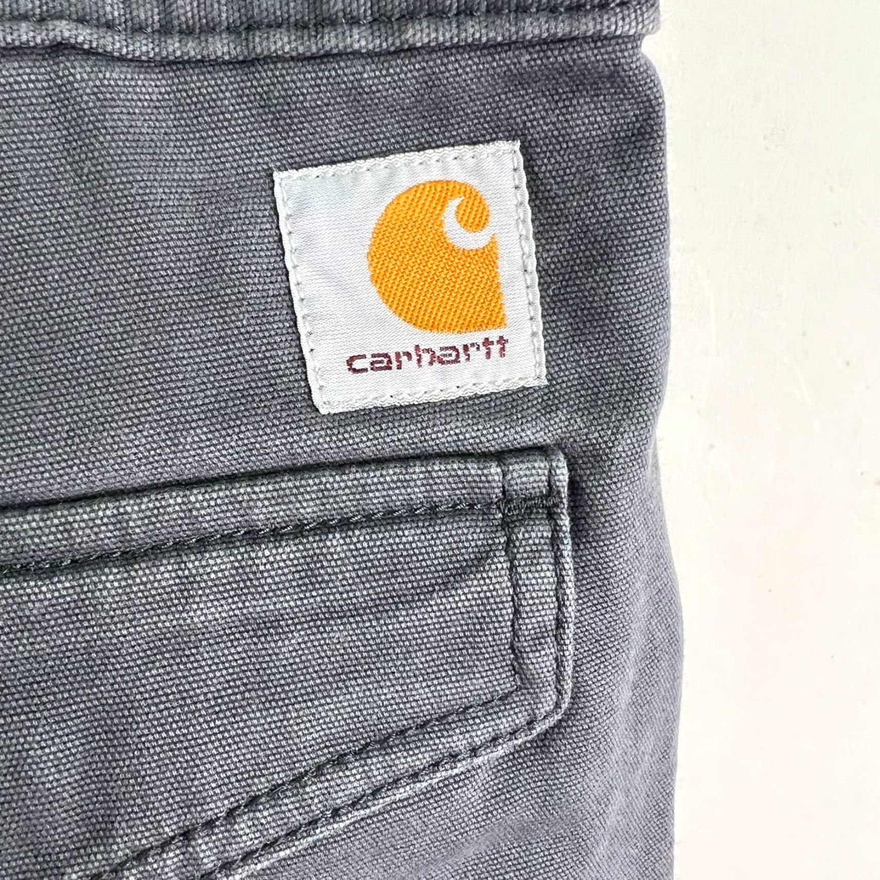 Carhartt Carhartt Relaxed Fit Cargo Work Pants Mens 38x32 Gray Jeans Cargo 5-Pocket Logo USA 90s Vintage No Size US 38 / EU 54 - 6 Thumbnail