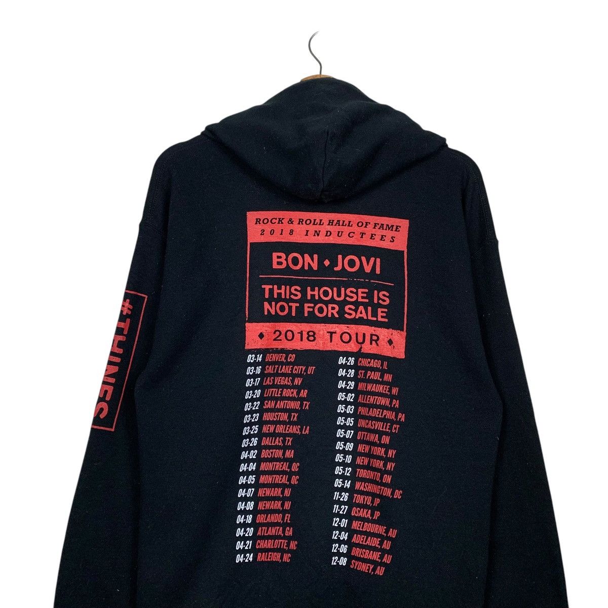 Bon Jovi Bon Jovi 2018 Tour Rock N Roll Hoodie Size US M / EU 48-50 / 2 - 8 Thumbnail