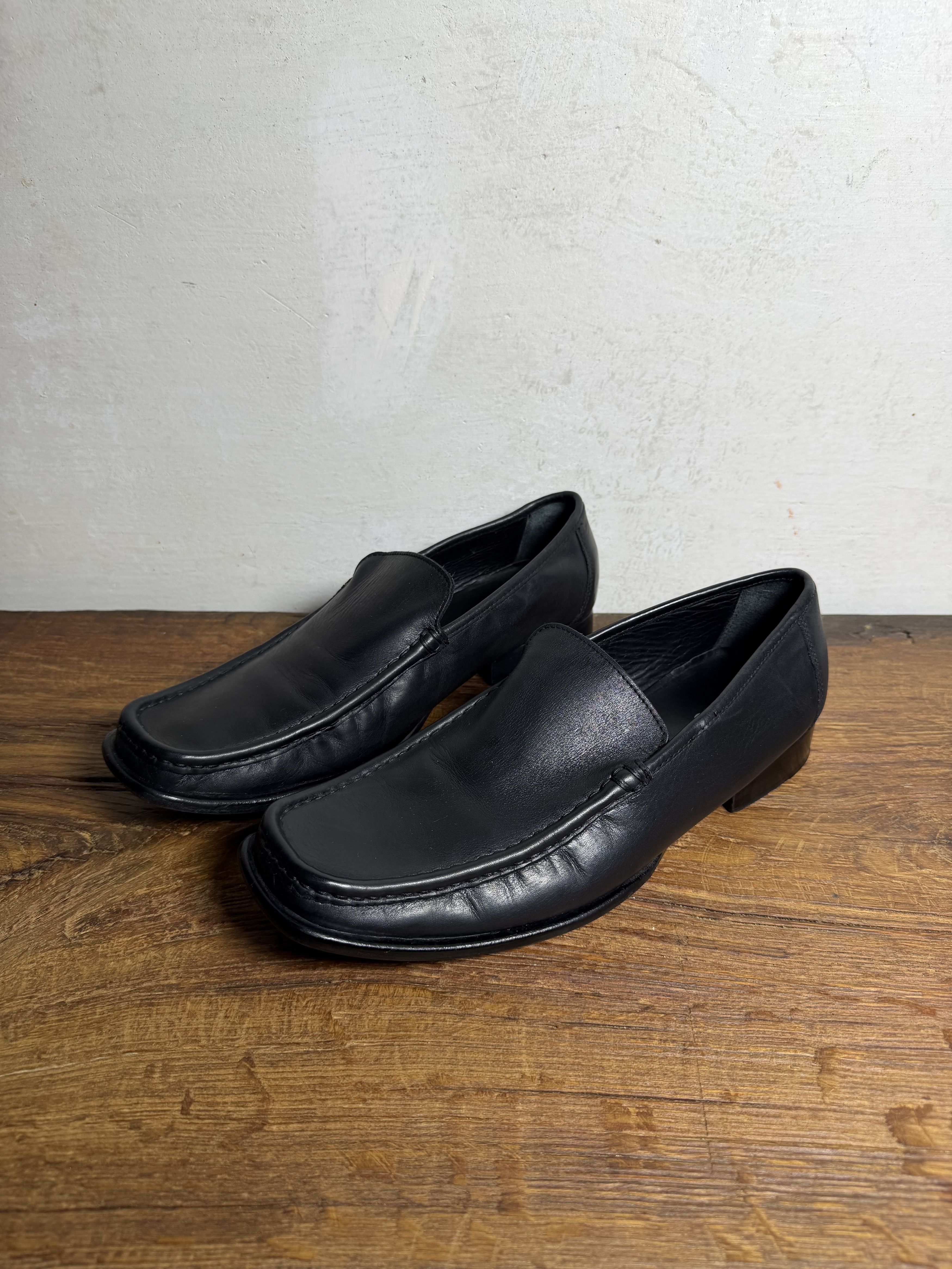 Handmade Bertie Leather Tremenoues Square Toe Loafers Size US 11 / EU 44 - 8 Thumbnail