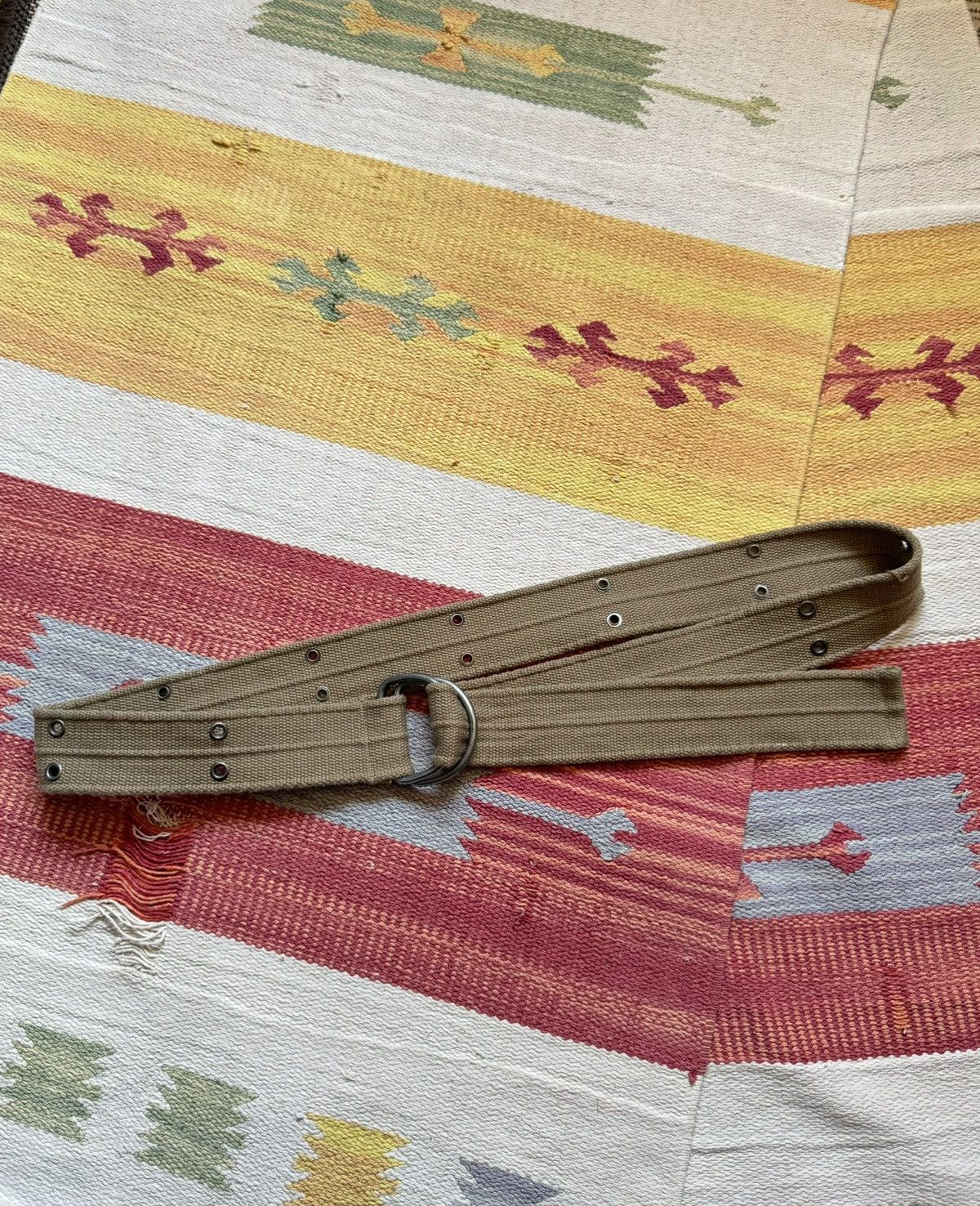 Vintage 00’s Schott USA y2k Military Khaki Japanese Belt
