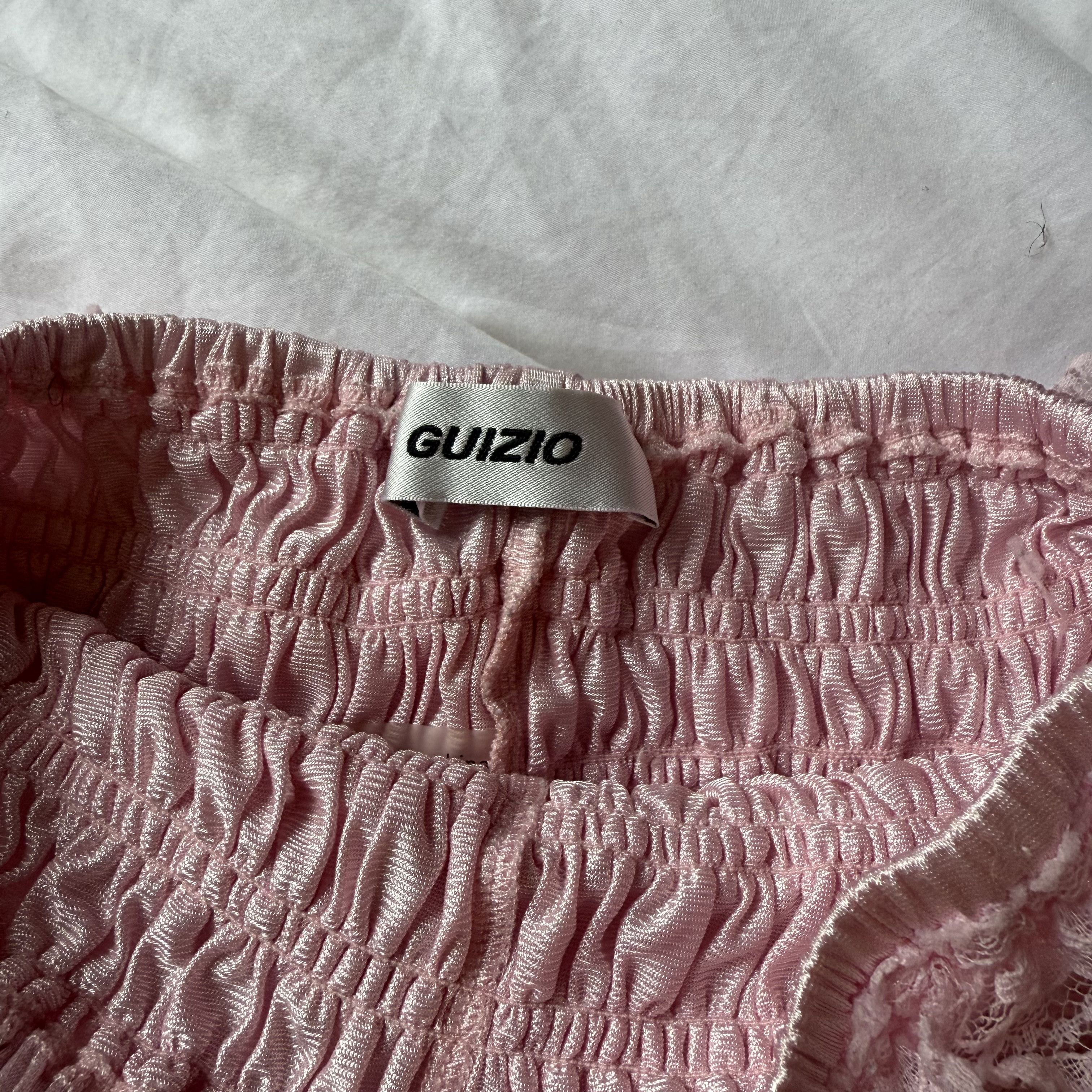 Guizio GUIZIO Ruffle Hot Short in Baby Pink Size 24" / US 00 / IT 34 - 3 Thumbnail