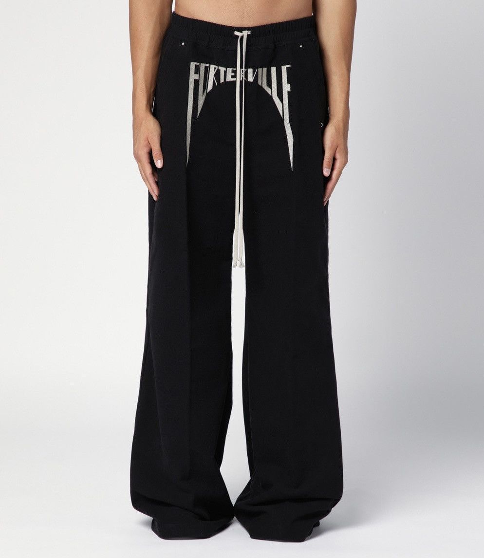 FW24 Rick owens Porterville Wide Bela black trousers