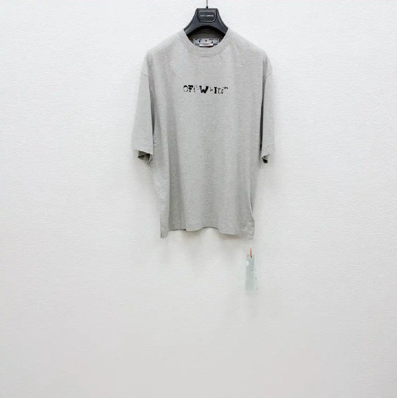 Off-White Off-White Gray Cotton Short Sleeve T-Shirt 0089 Size US S / EU 44-46 / 1 - 1 Thumbnail