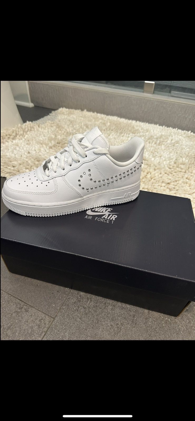 Nike Nike Air Force 1 ‘07 ‘Studded Swoosh’ Chrome Size US 7.5 / IT 37.5 - 1 Thumbnail