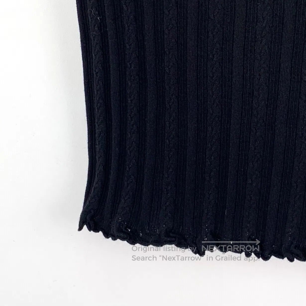 Chanel Chanel Black double C cotton crew neck sleeveless knit ves Size XS / US 0-2 / IT 36-38 - 4 Thumbnail