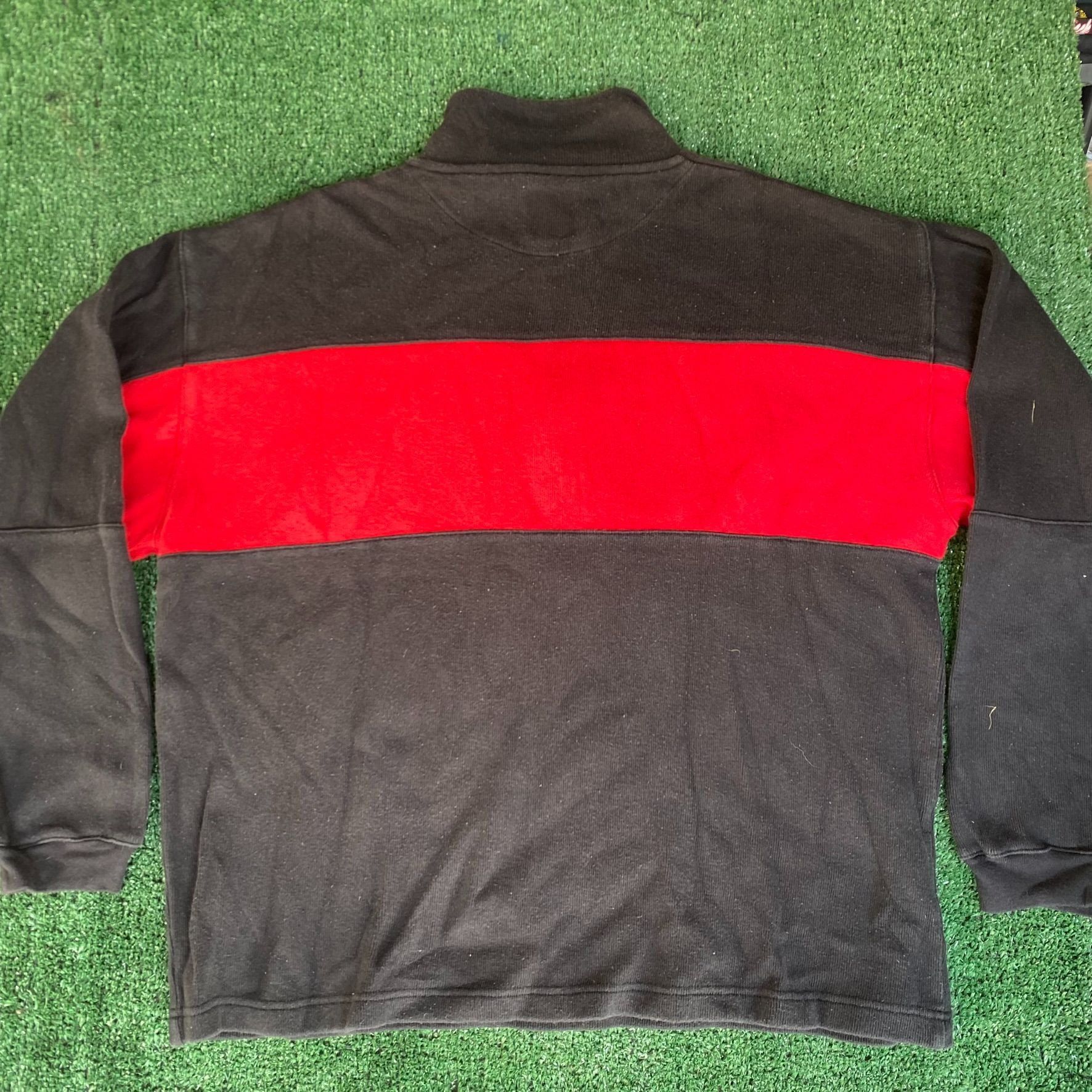 Marlboro Vintage 90s Marlboro Pullover Sweatshirt Striped Zip Shirt Size US L / EU 52-54 / 3 - 4 Thumbnail