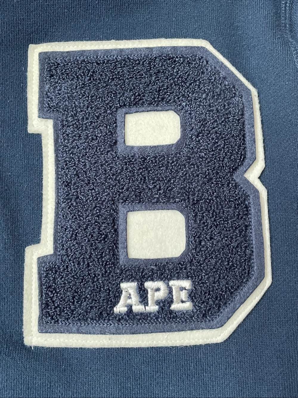 Bape BAPE Men's Navy Blue Flock Print Hoodie Size US M / EU 48-50 / 2 - 6 Thumbnail