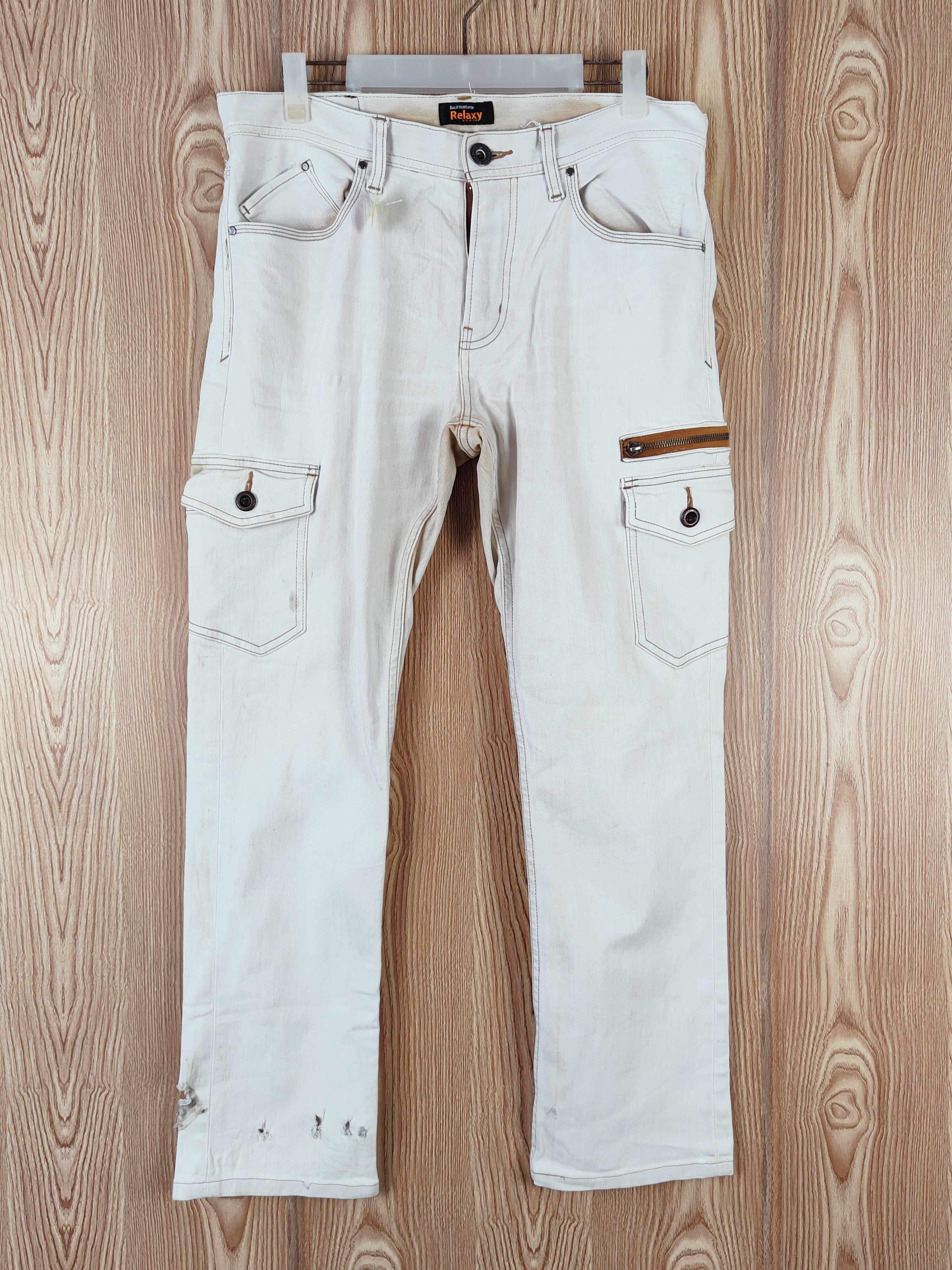 Japanese Brand Back Number ripped Multipocket Tactical Cargo Pants #W594 Size US 32 / EU 48 - 1 Thumbnail
