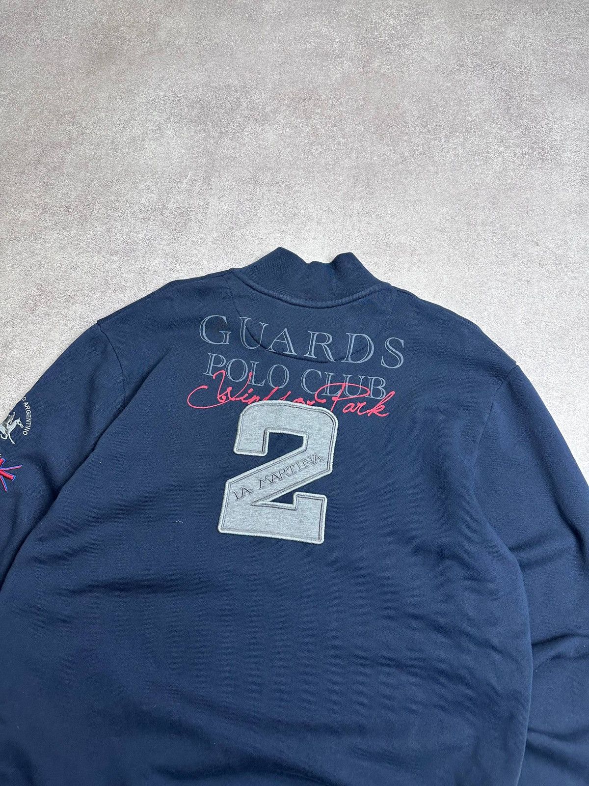 La Martina Vintage La Martina Guards Polo Club Button Sweatshirt XL Size US XL / EU 56 / 4 - 5 Thumbnail