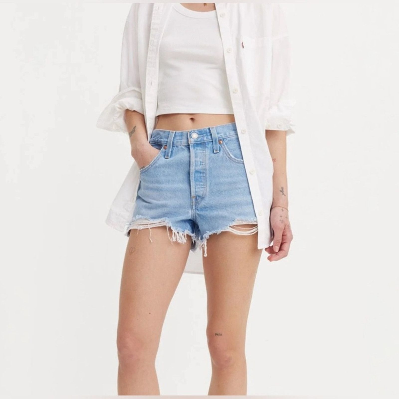 Levi's Levi's®501® ORIGINAL - Denim shorts Size 31" - 2 Thumbnail