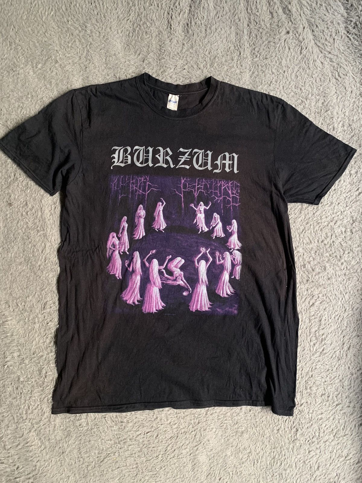 Band Tees Vintage Fade 00s Y2k Burzum Witches Dancing Tee Erd Grunge Size US XL / EU 56 / 4 - 1 Thumbnail