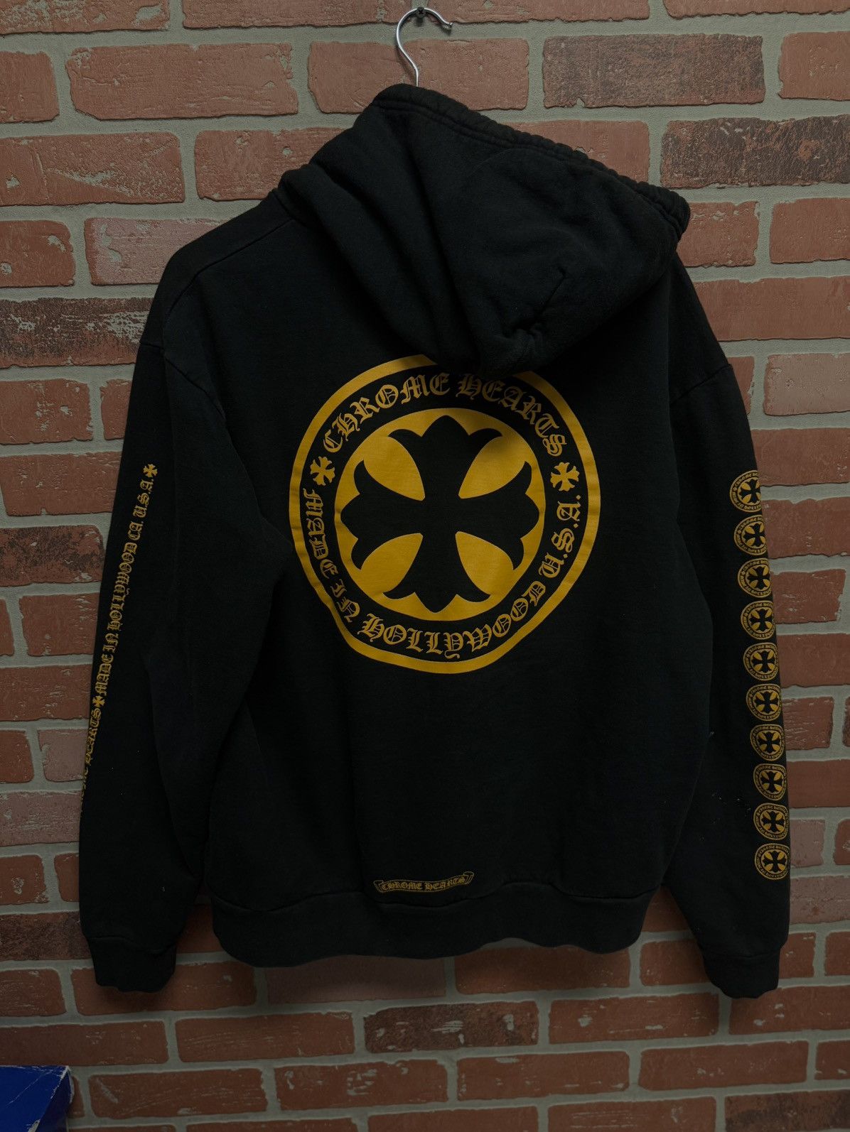Chrome Hearts Chrome Hearts Black Yellow Pullover Hoodie Size M 🧼 Size US M / EU 48-50 / 2 - 4 Thumbnail