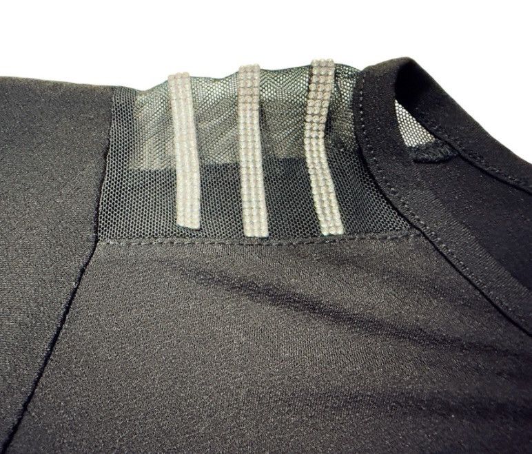 Other Louise Paris Black Rhinestone Mesh Shoulder Top XL Blouse Size XL / US 12-14 / IT 48-50 - 4 Thumbnail