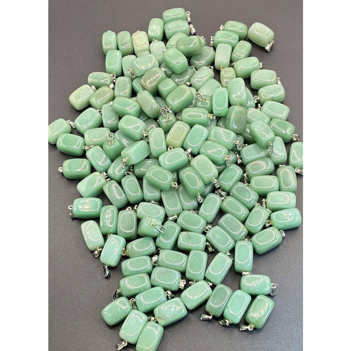 Other Tested Gemstone – Jadeite on 18" Gold Plated Necklace Size ONE SIZE - 5 Thumbnail