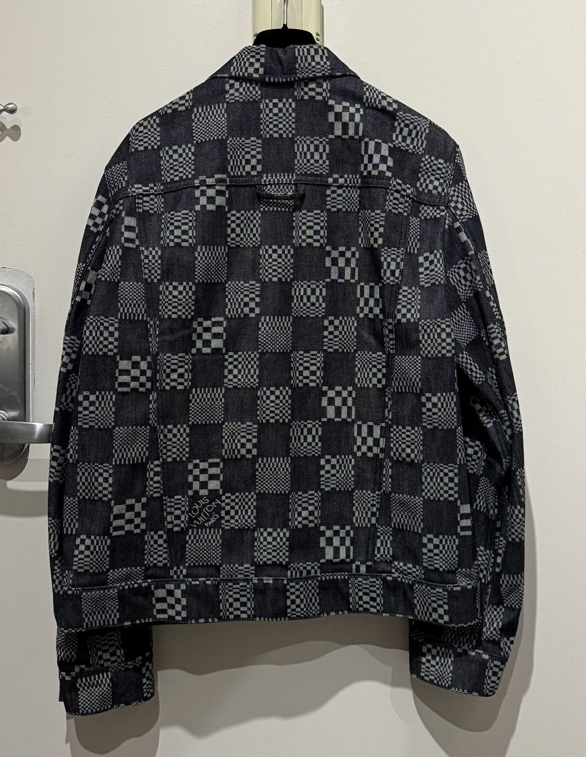 Louis Vuitton Louis Vuitton Virgil Abloh Distorted Damier Denim Jacket NEW Size US M / EU 48-50 / 2 - 10 Thumbnail