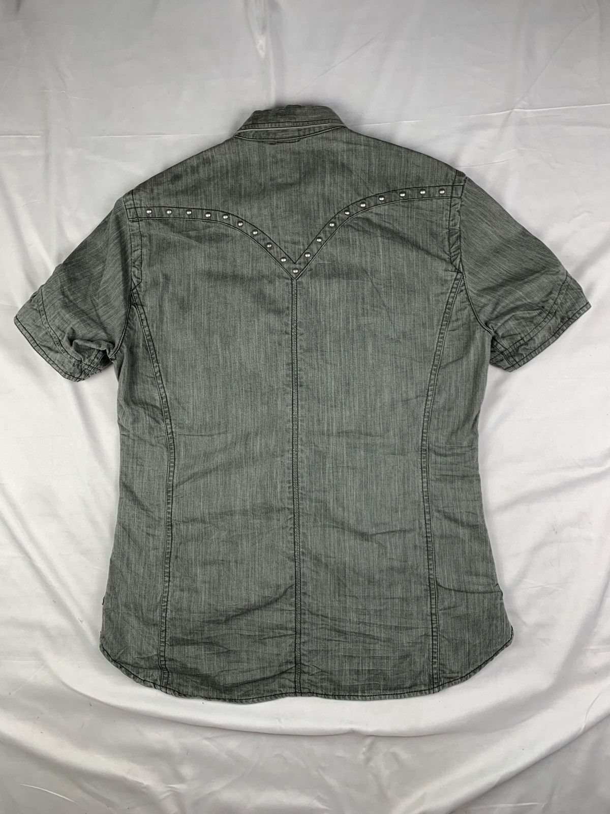 Nicole Club 2000s Nicole Club For Men Studded Goth Heavy Jeans Shirt Size US M / EU 48-50 / 2 - 2 Thumbnail