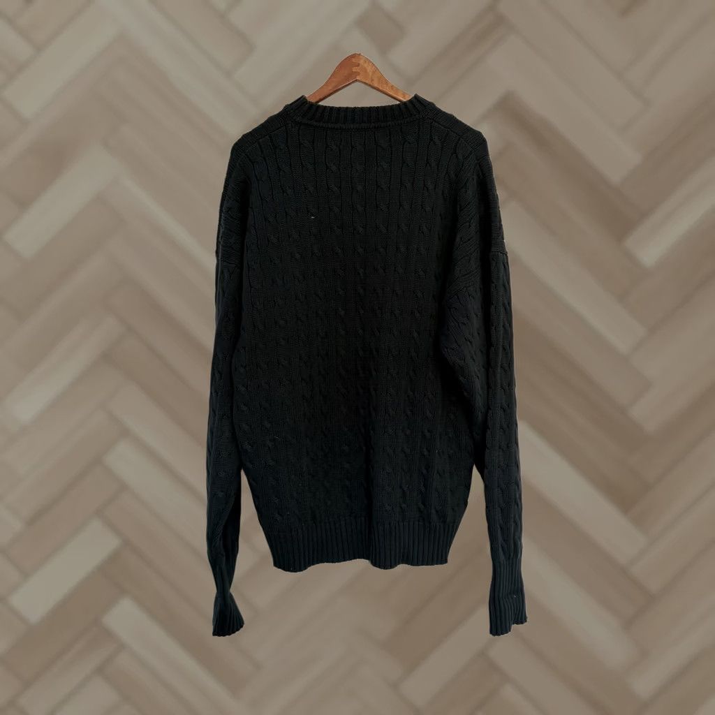 Vintage VINTAGE Field Gear Cable Knit Heavy Sweater Crew Neck Green 2XL Mens Pullover Knit 90s Nautical Pattern Solid Long Sleeve Cotton Casual Seasonal Size US XXL / EU 58 / 5 - 1 Thumbnail