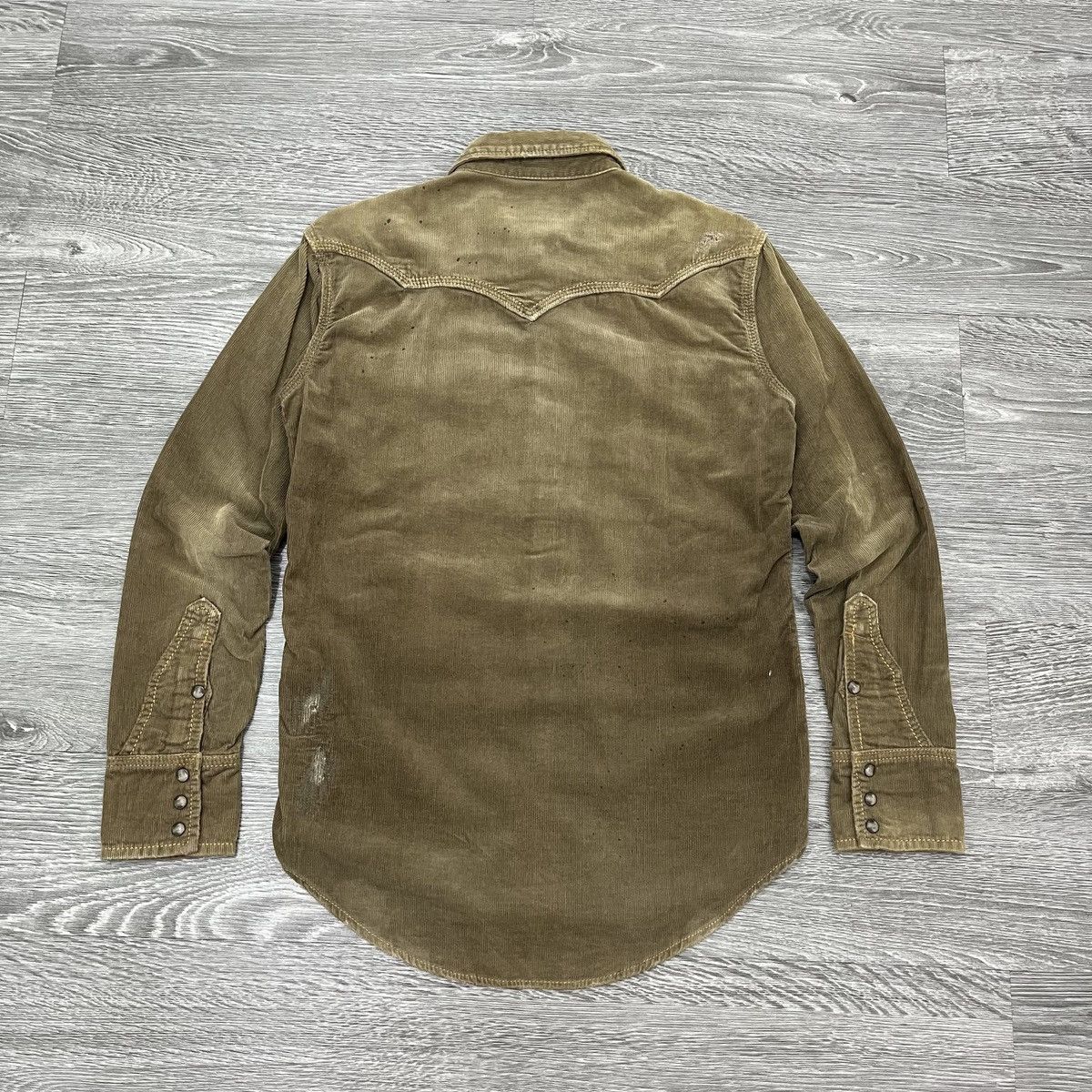 GOA Genuin Vintage GOA - Distressed Corduroy Wested ShirtStudded Size US M / EU 48-50 / 2 - 6 Thumbnail