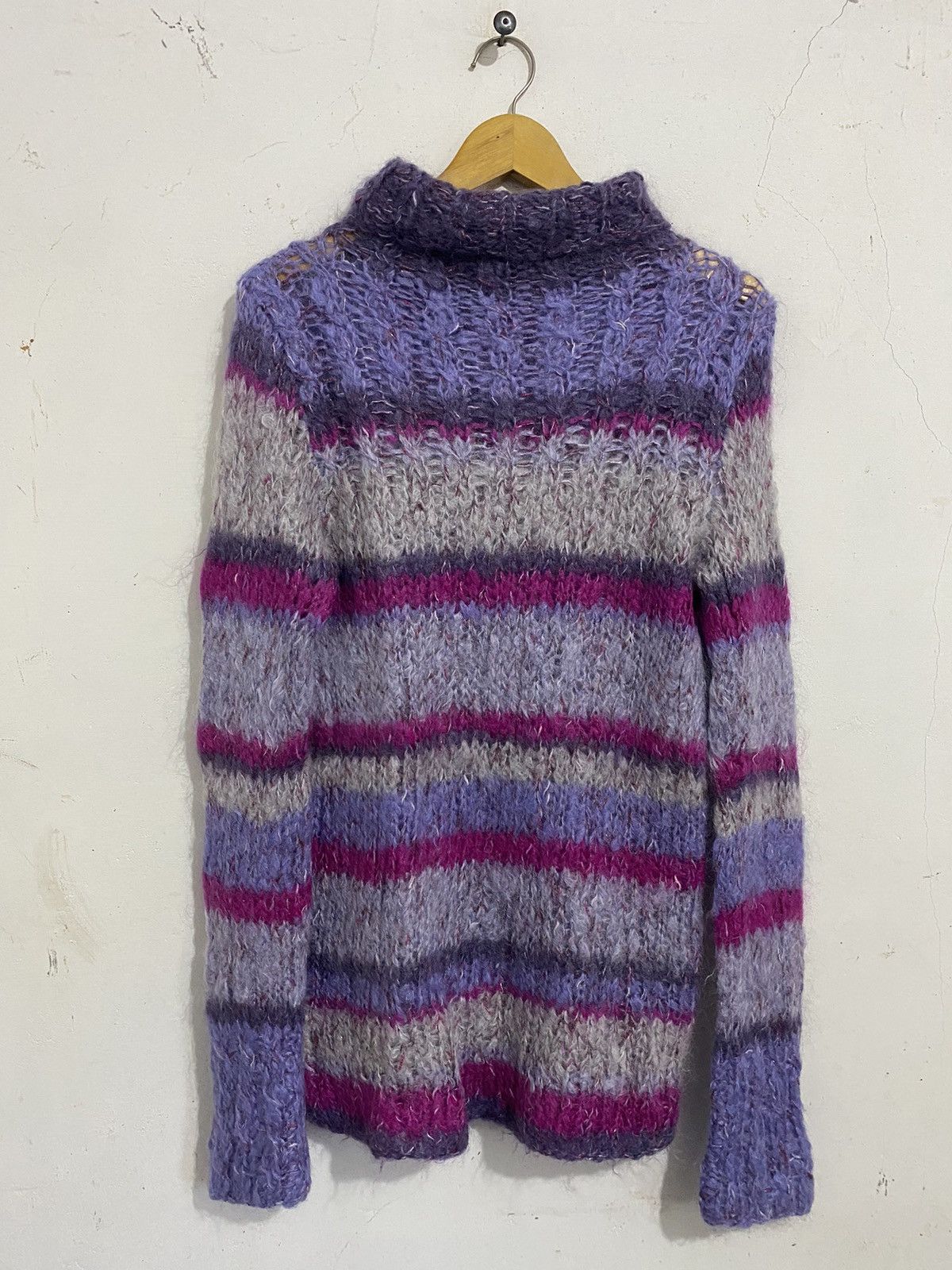 Other 💸BINDINGOFFER💸striped mohair turtleneck issey styled Size US L / EU 52-54 / 3 - 5 Thumbnail