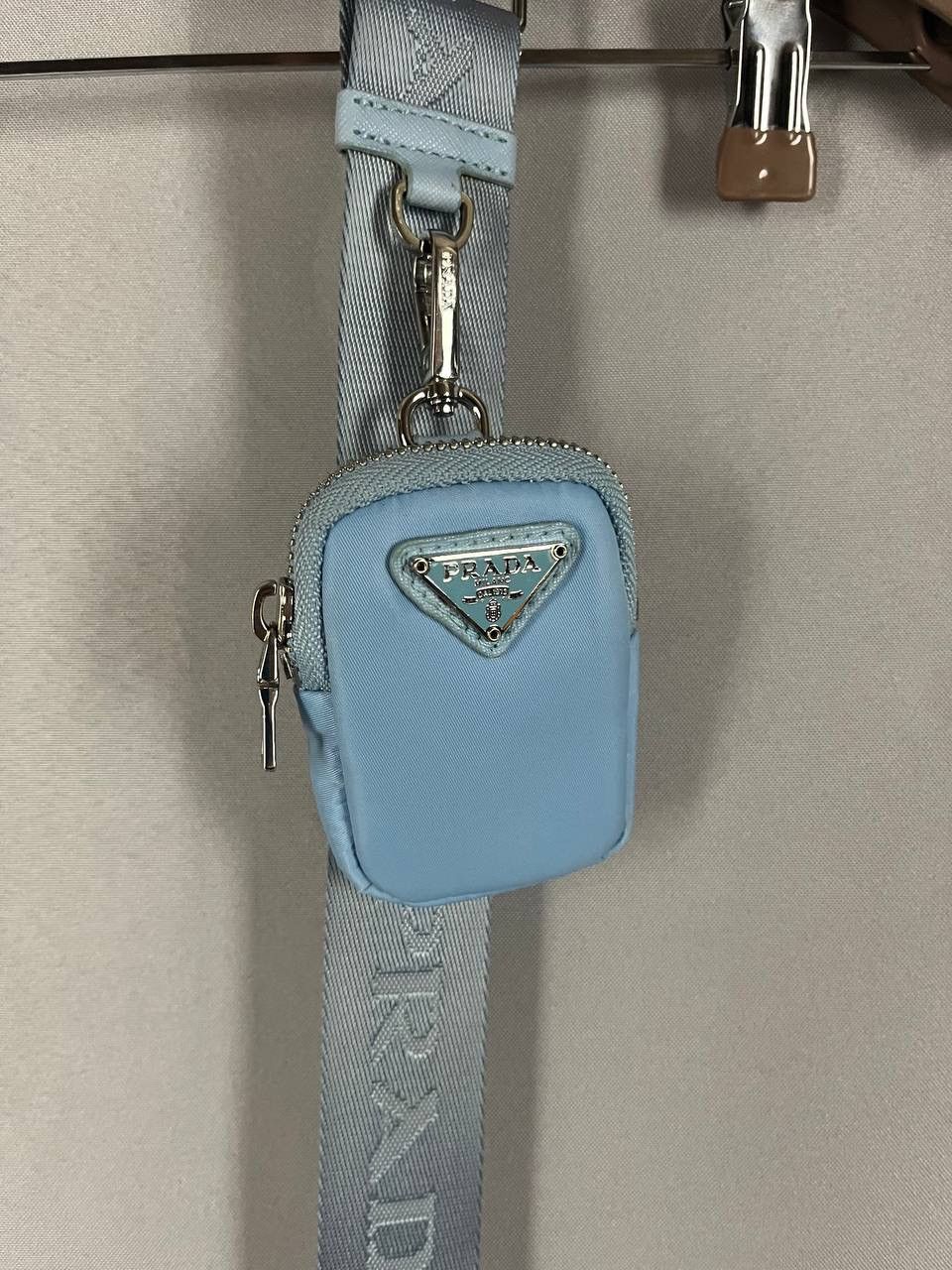 Prada Prada Bag Nylon Blue Size ONE SIZE - 3 Thumbnail