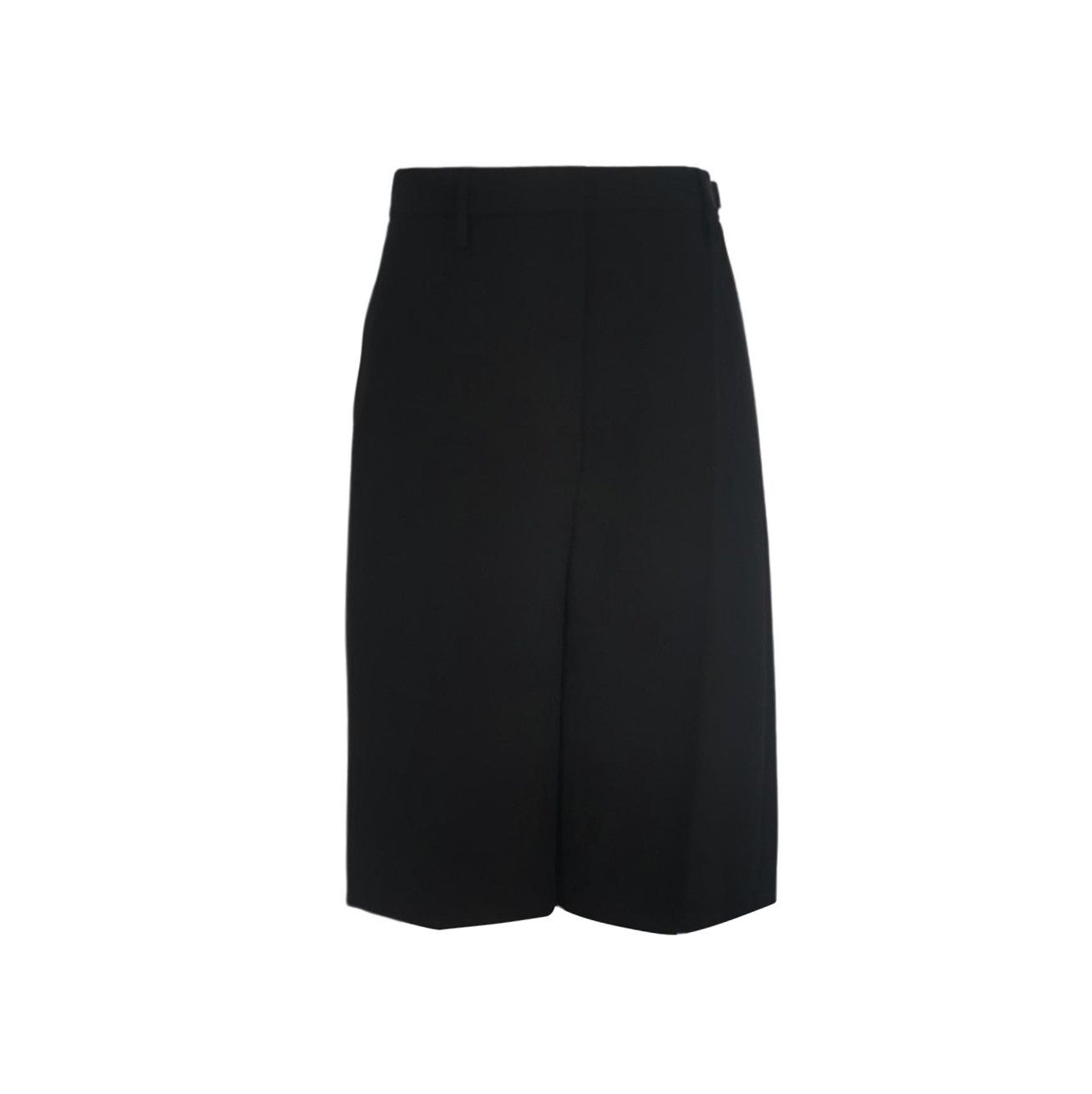 Prada Prada Black Pleated Tie Shorts Size 38 0089 Size 38" / US 16 / IT 52 - 1 Thumbnail