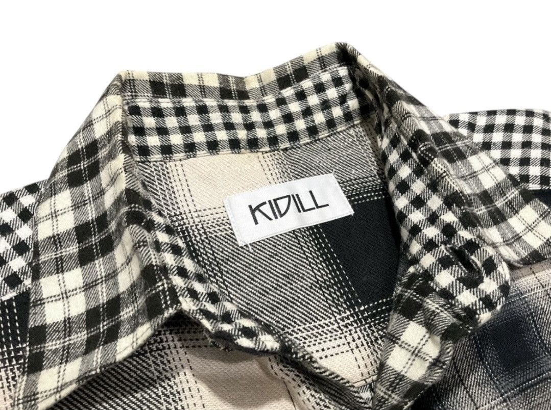 Designer × Japanese Brand × KIDILL 🔥 Rare Archived Kidill Flannel Shirt Made In Japan Size US L / EU 52-54 / 3 - 4 Thumbnail