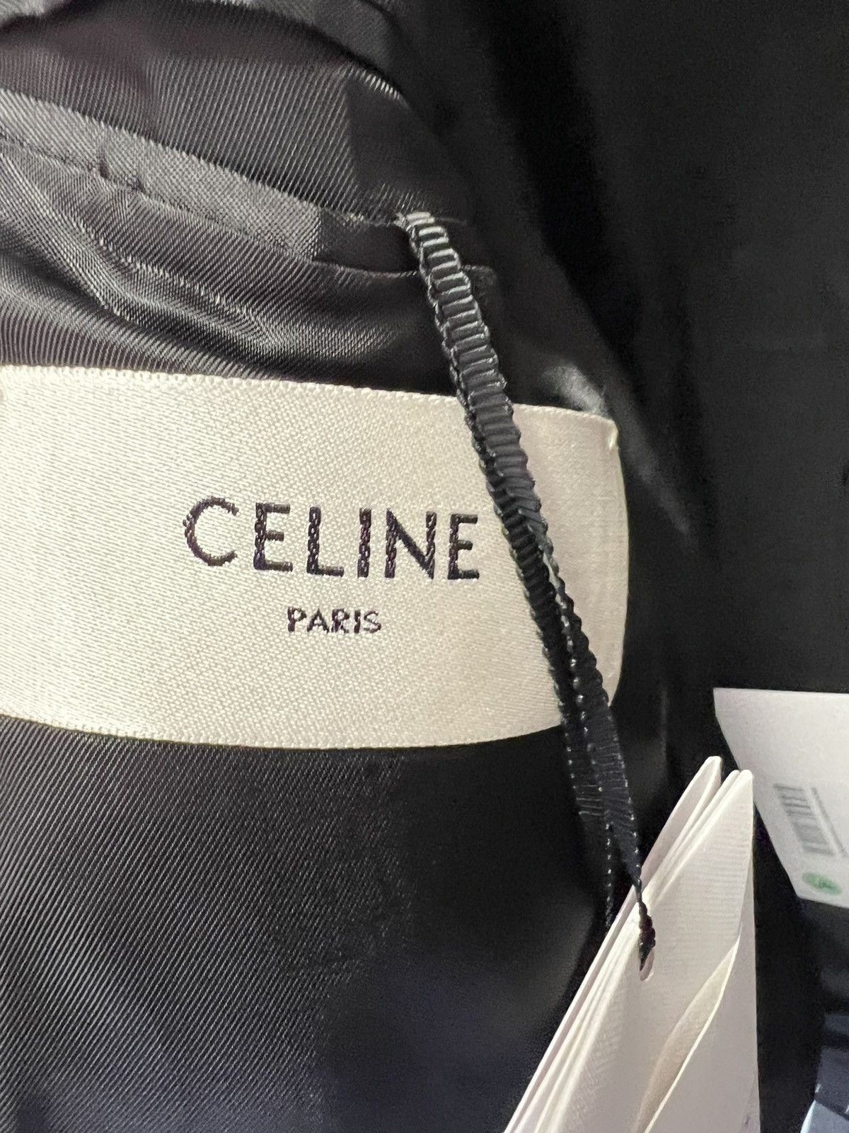 Celine RARE - FW24 Wing Collar Diagonal Wool Jacket 54 Size 54R - 14 Thumbnail