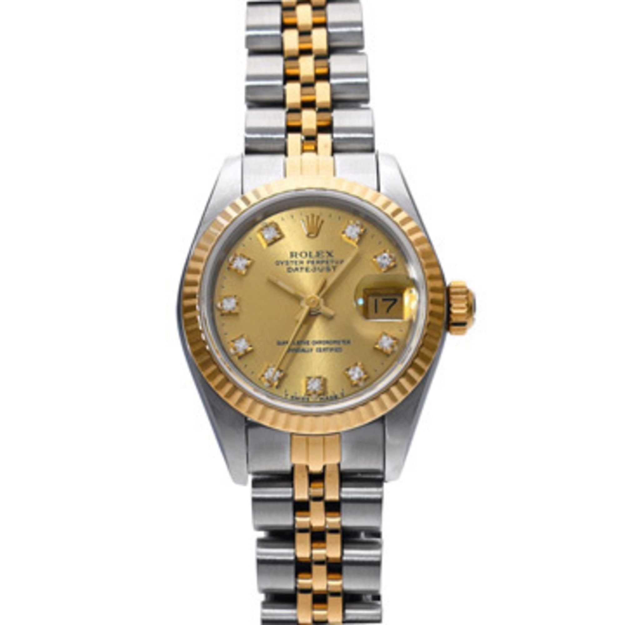 Rolex Datejust 69173G L Series (Manufactured Around 1990) Champagne/diamond Ladies Watch Automatic, Women's
