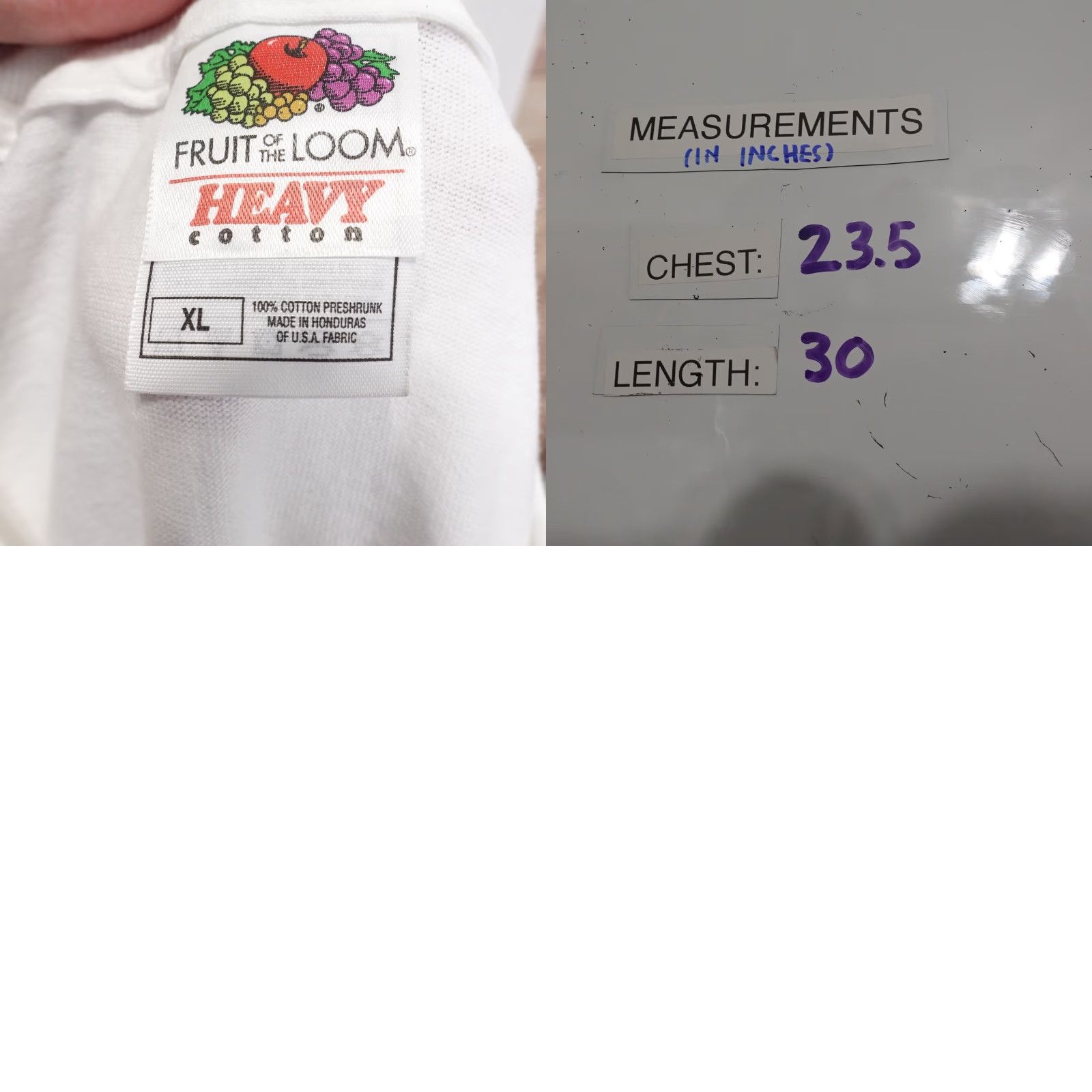 Fruit Of The Loom VINTAGE Radio Promo T-Shirt Mens XL Cotton White 90s St Louis KSLZ Z107.7 Graphic Size US XL / EU 56 / 4 - 8 Thumbnail