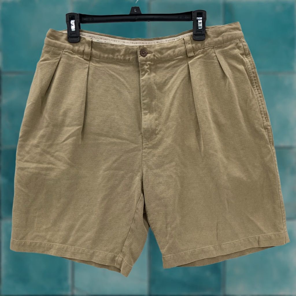 Tommy Bahama Tommy Bahama Relax Mens Size 36 Brown 100% Silk Chino Shorts Comfort Mid Rise Size US 32 / EU 48 - 1 Thumbnail