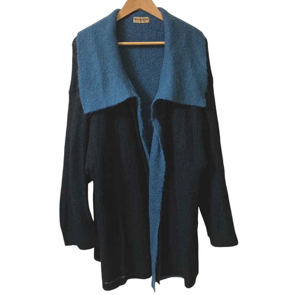 Issey Miyake Issey Miyake Bicolor Knit Coat Cardigan Textile Outerwear DUTY FREE for USA
