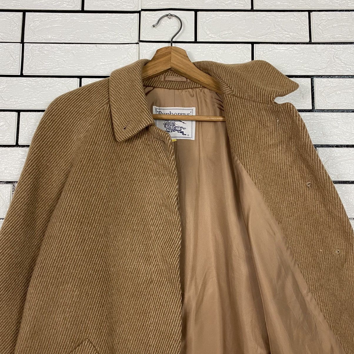 Burberry 📌Vintage Wool Button Jacket Burberrys Herringbone Size US M / EU 48-50 / 2 - 13 Thumbnail