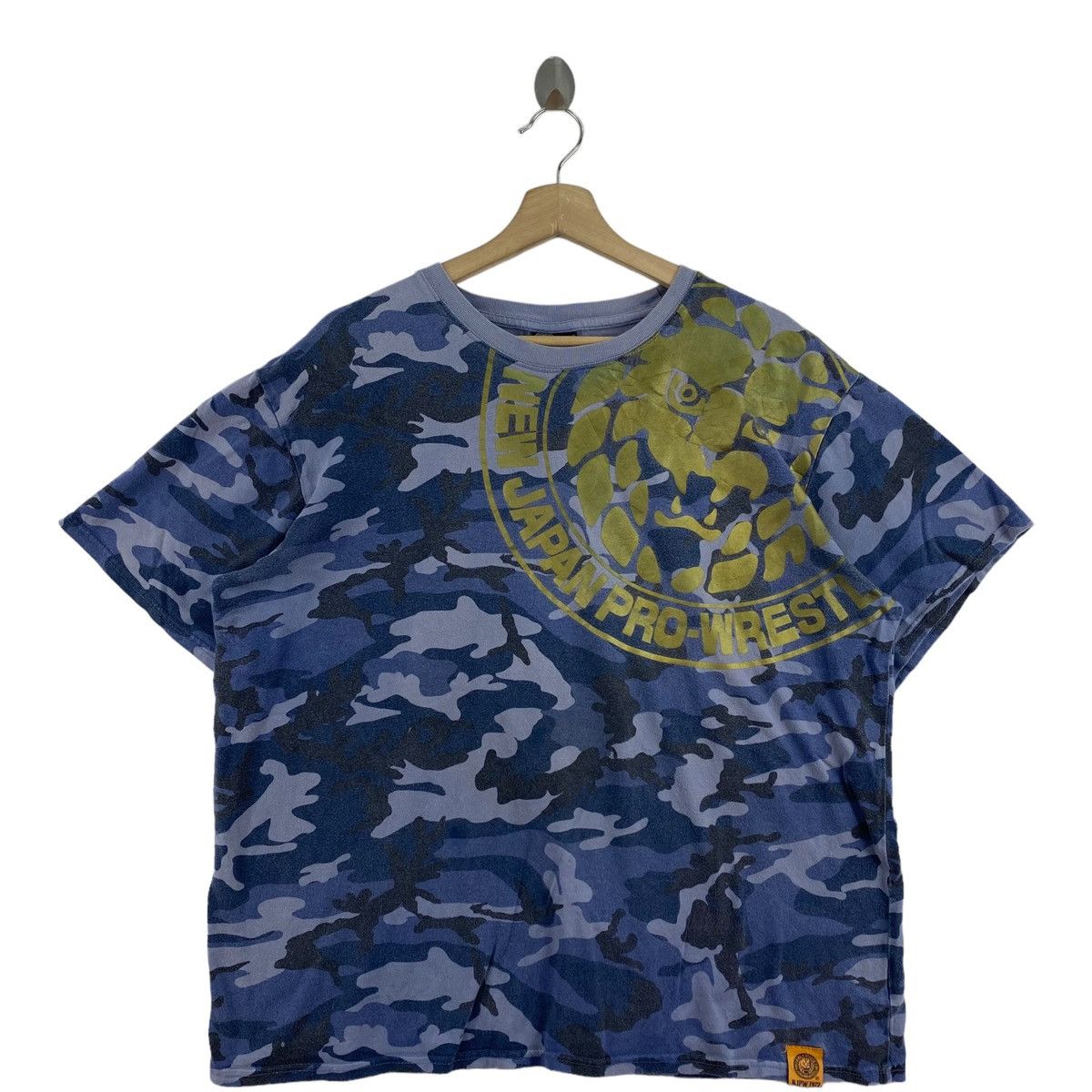 Other NJPW 1972 New Japan Pro-Wrestling Big Print Camouflage Blue Size US XL / EU 56 / 4 - 1 Thumbnail